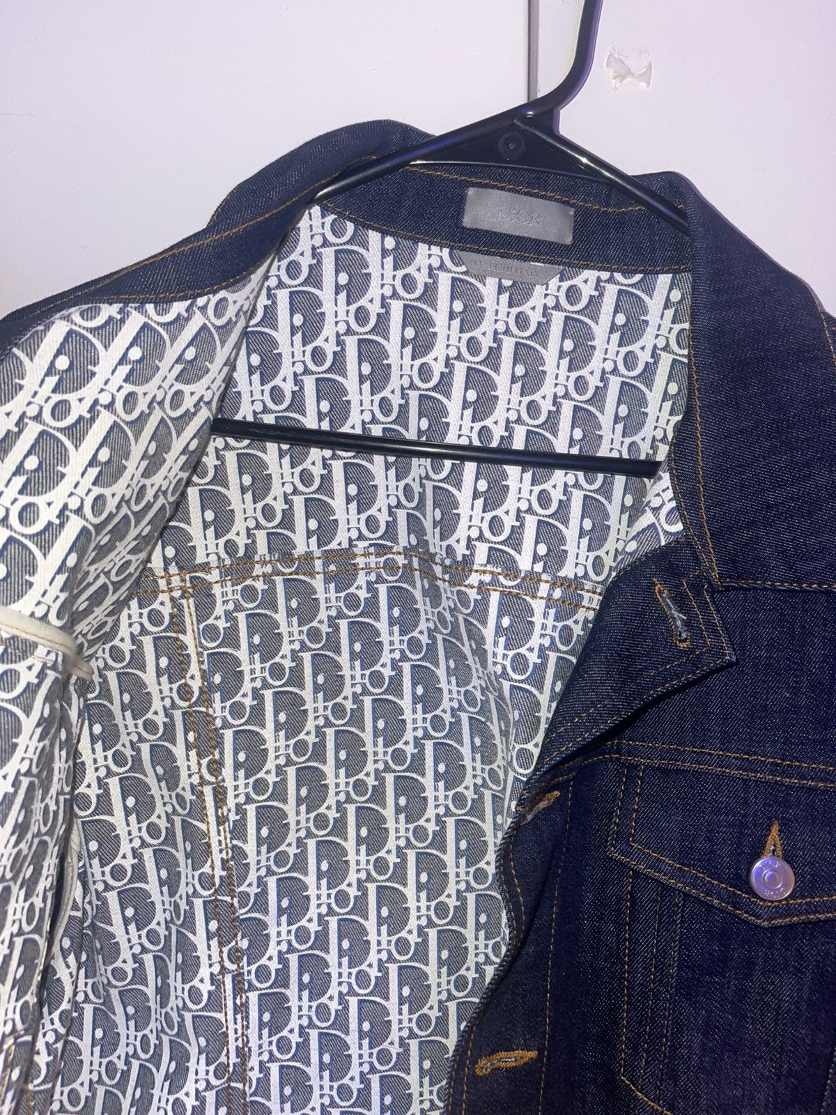 Dior Dior Blue Denim Jean Jacket Size 52S - 5 Thumbnail