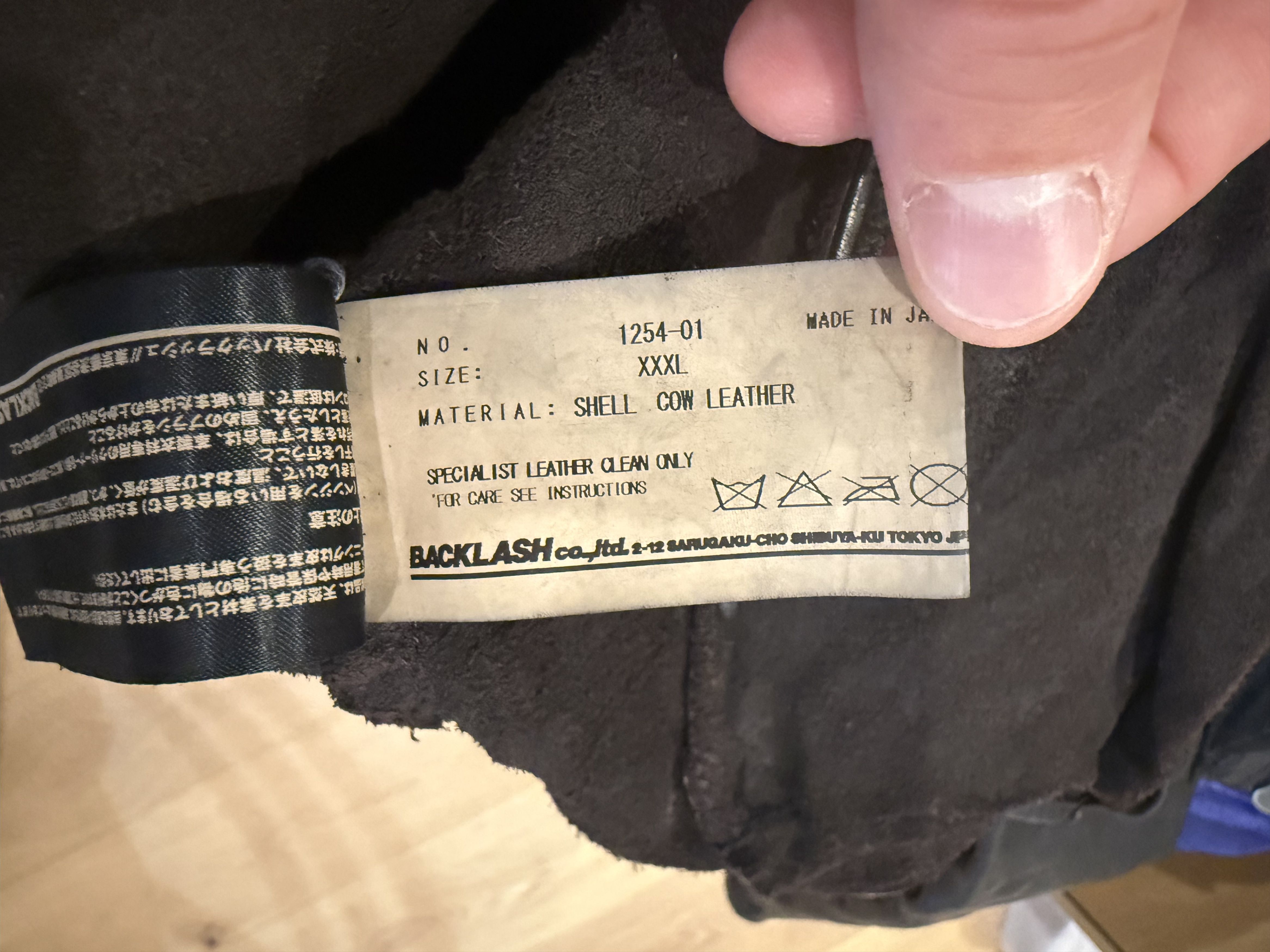 Isamu Katayama Backlash Isamu Katayama Backlash Leather Jacket with Poem Size US XXL / EU 58 / 5 - 7 Thumbnail