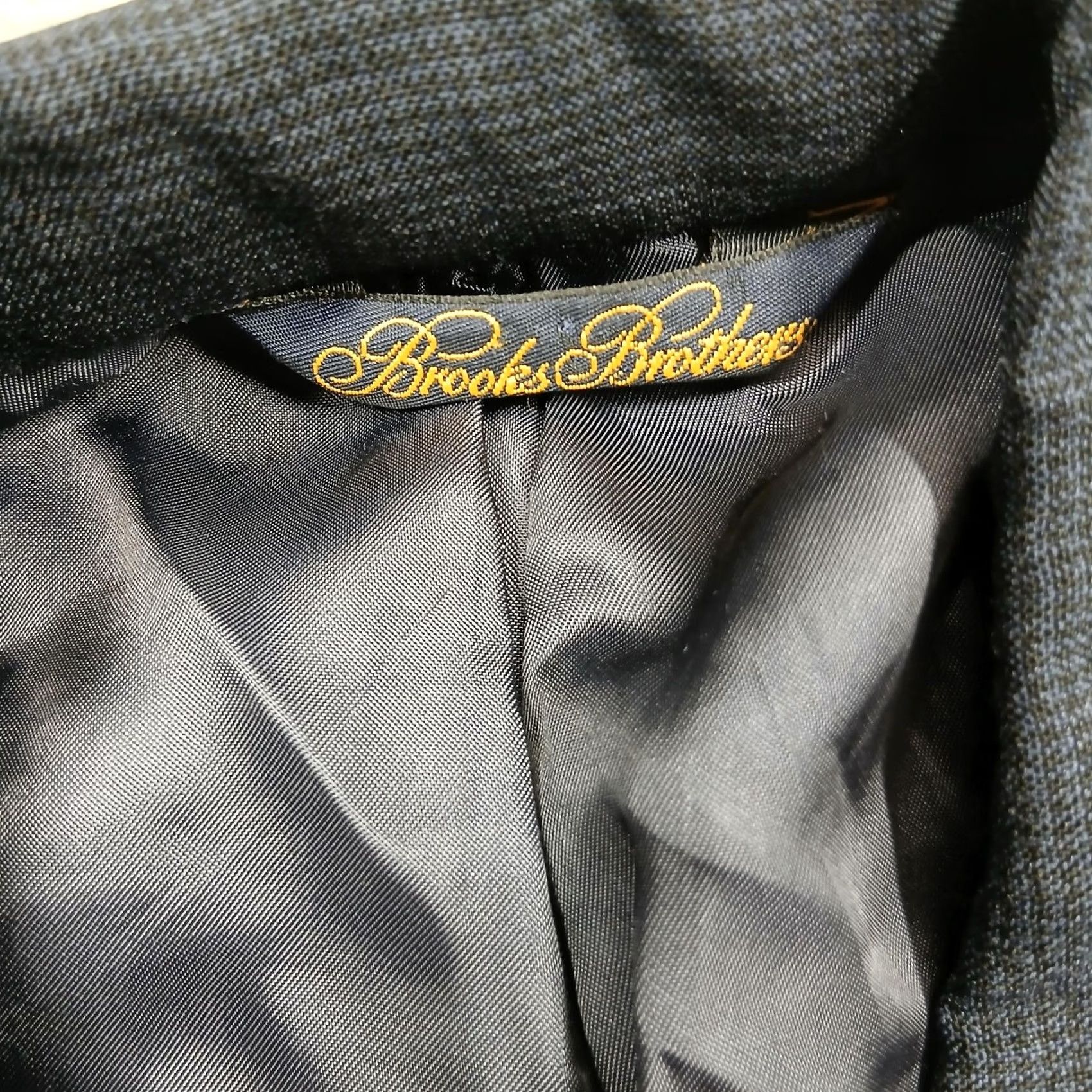 Brooks Brothers Brooks Brothers Blazer Mens 46 Long Gray Brooksease Wool Blend Sport Coat Office Suit Jacket 2 Piece Mens Regular/Long Gray 44 in Chest Size 46R - 4 Thumbnail