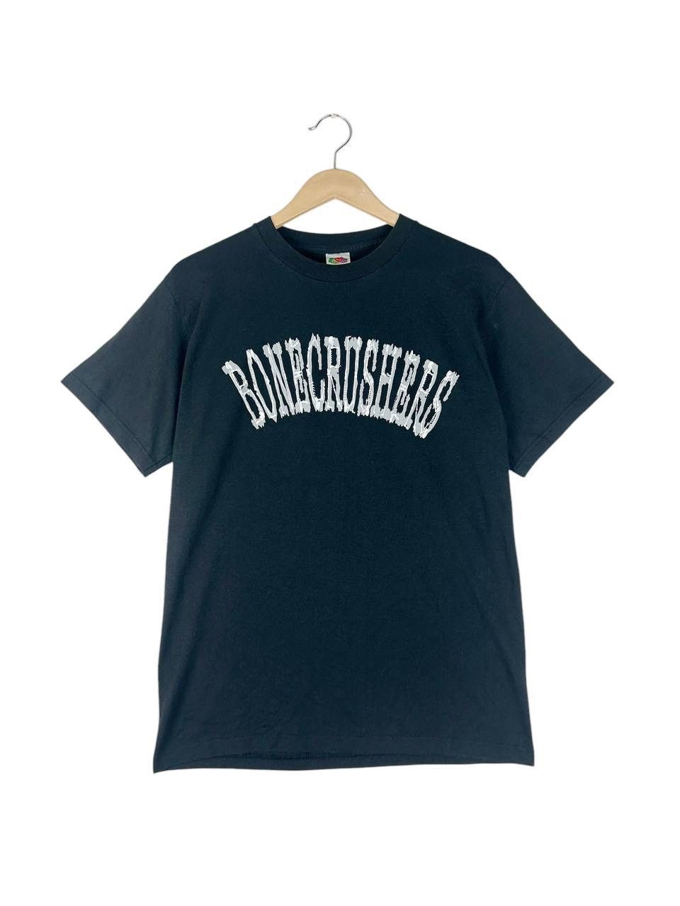 Vintage Vintage Y2K Bonecrusher Tshirt / Skull Art Tees Black Tshirt Size US M / EU 48-50 / 2 - 2 Thumbnail