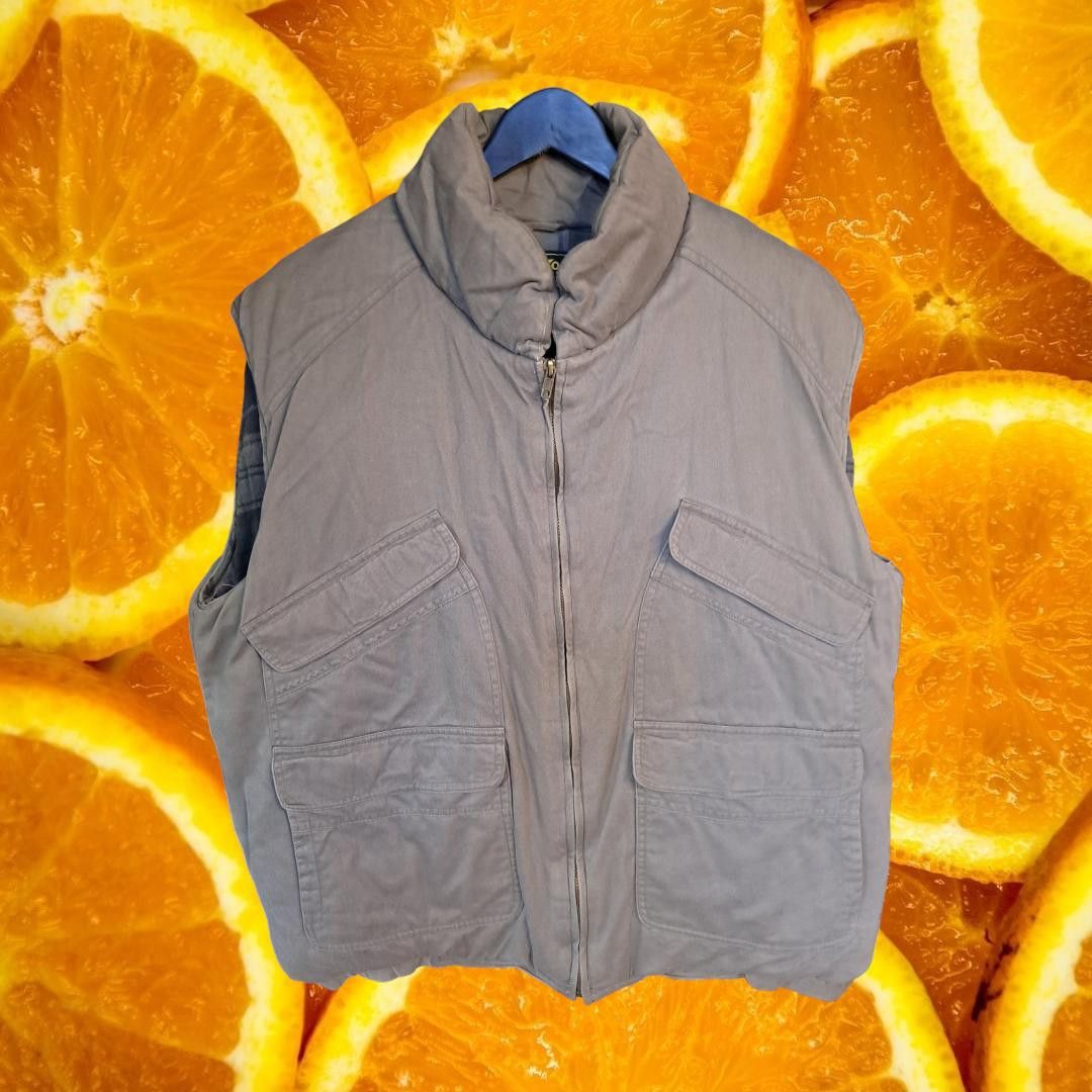 Other Vintage Men's OshKosh B'Gosh Tan Zip Up Flannel Lined Vest S Size US XL / EU 56 / 4 - 1 Thumbnail