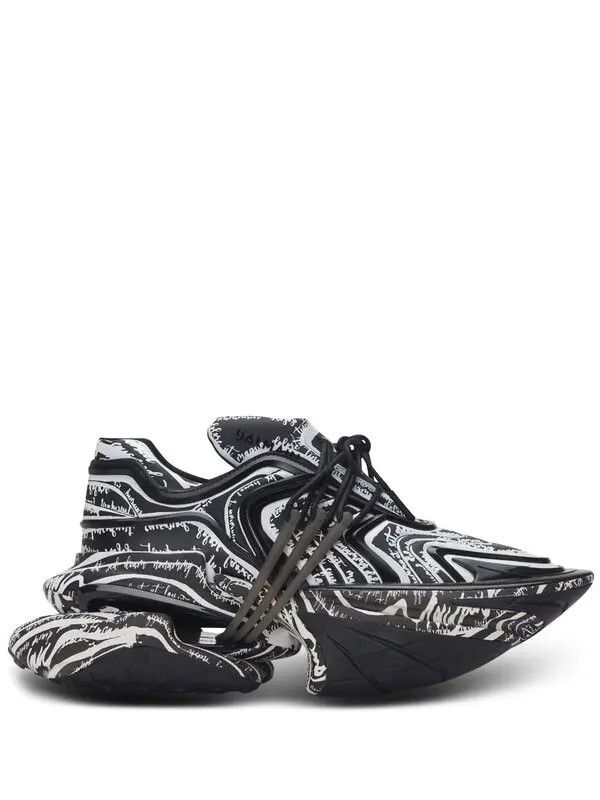 o1s1wg111225 Unicorn Wave Sneakers in Black