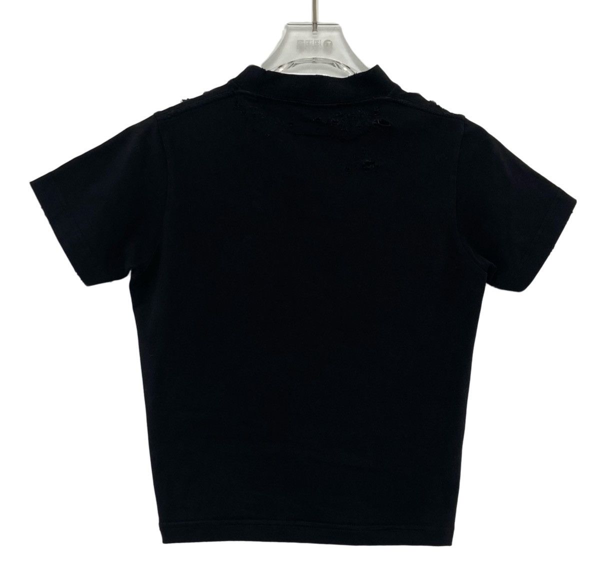Balenciaga Balenciaga Fitted Cropped Short Sleeve T-shirt K26WX Size XS / US 0-2 / IT 36-38 - 2 Thumbnail