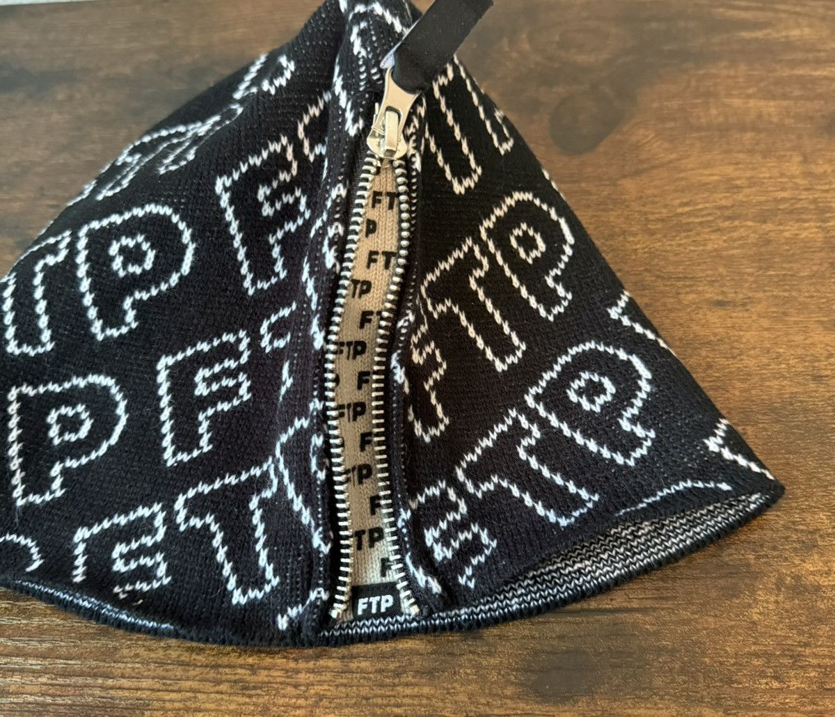 Fuck The Population FTP Zipper Beanie Black Size ONE SIZE - 3 Thumbnail