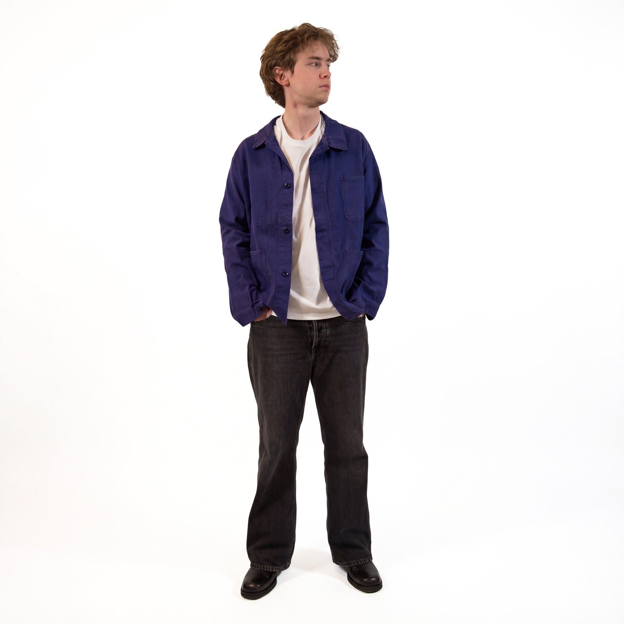 Vintage Vintage 50s French Chore Jacket Size US L / EU 52-54 / 3 - 3 Thumbnail