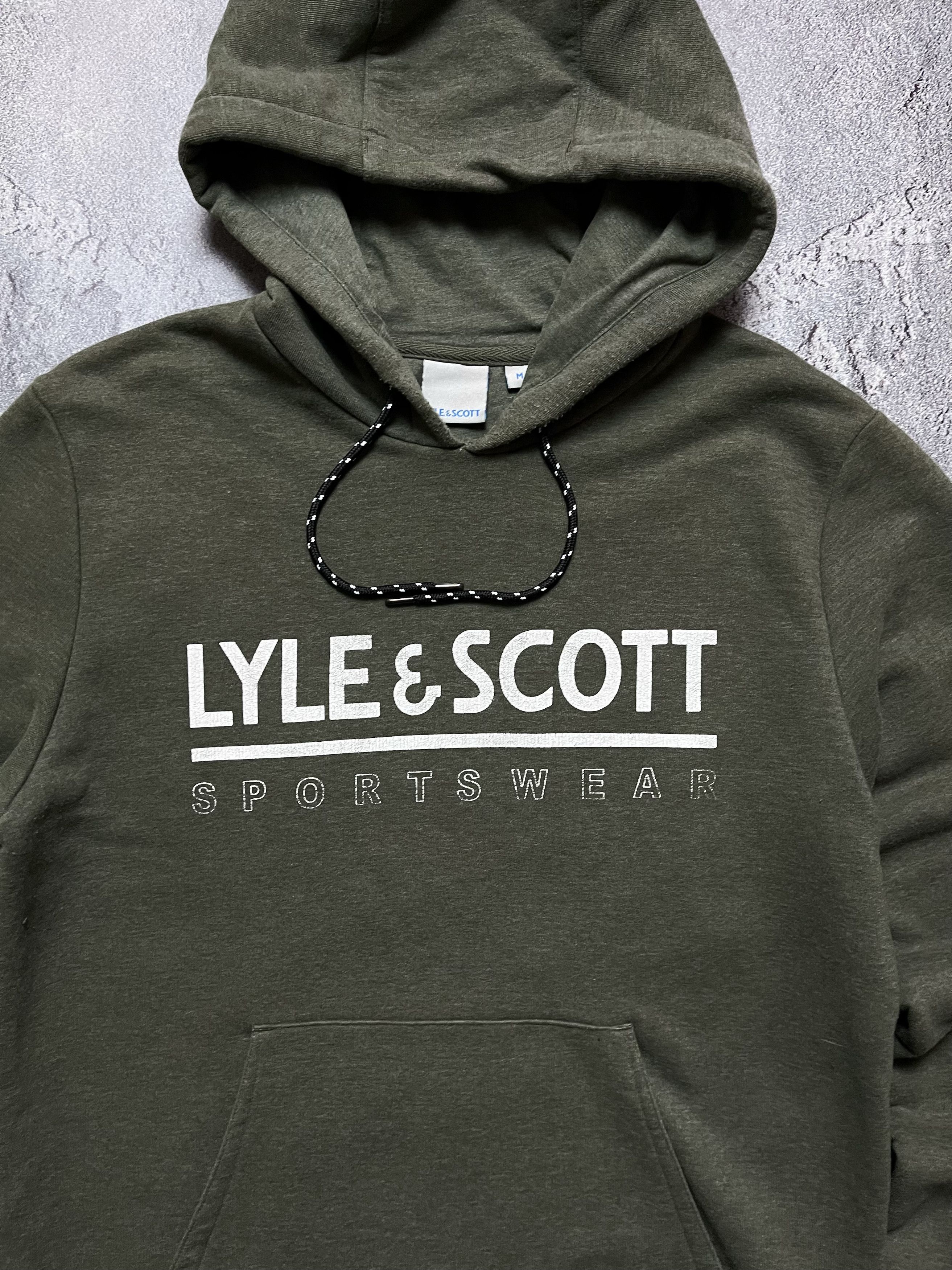 Lyle & Scott Vintage Hoodie Lyle & Scott Big Logo Striped Mens M Size US M / EU 48-50 / 2 - 2 Thumbnail