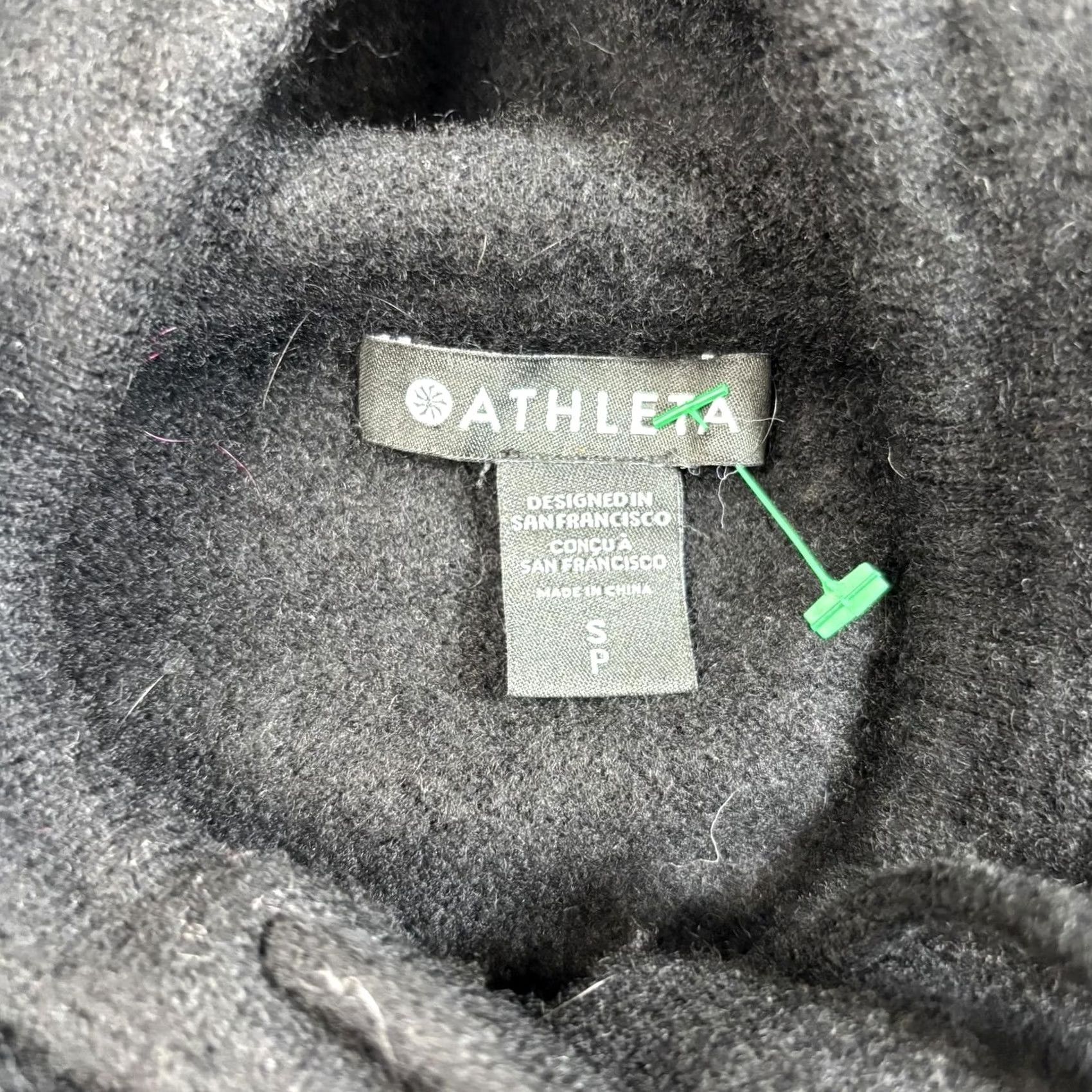 Athleta Athleta Hooded Crew Neck Sweater Women S Black Wool Cashmere Knit Pullover Casual Winter Size S / US 4 / IT 40 - 3 Thumbnail
