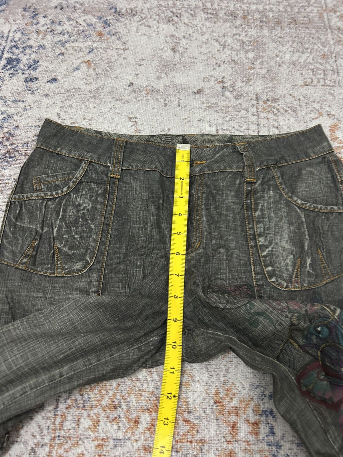 Hysteric Glamour × Japanese Brand Cargo MultiPocket Emboidered Butterfly Pants Size US 29 - 16 Thumbnail