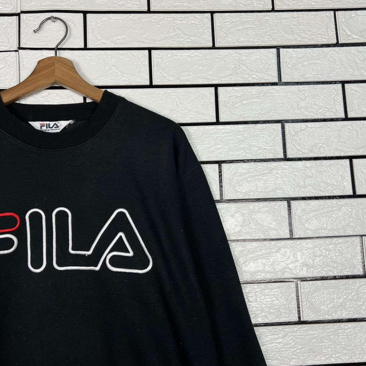 Fila FILA Embroidered Big Logo Crewneck Sweatshirt #4079-C185 Size US L / EU 52-54 / 3 - 5 Thumbnail