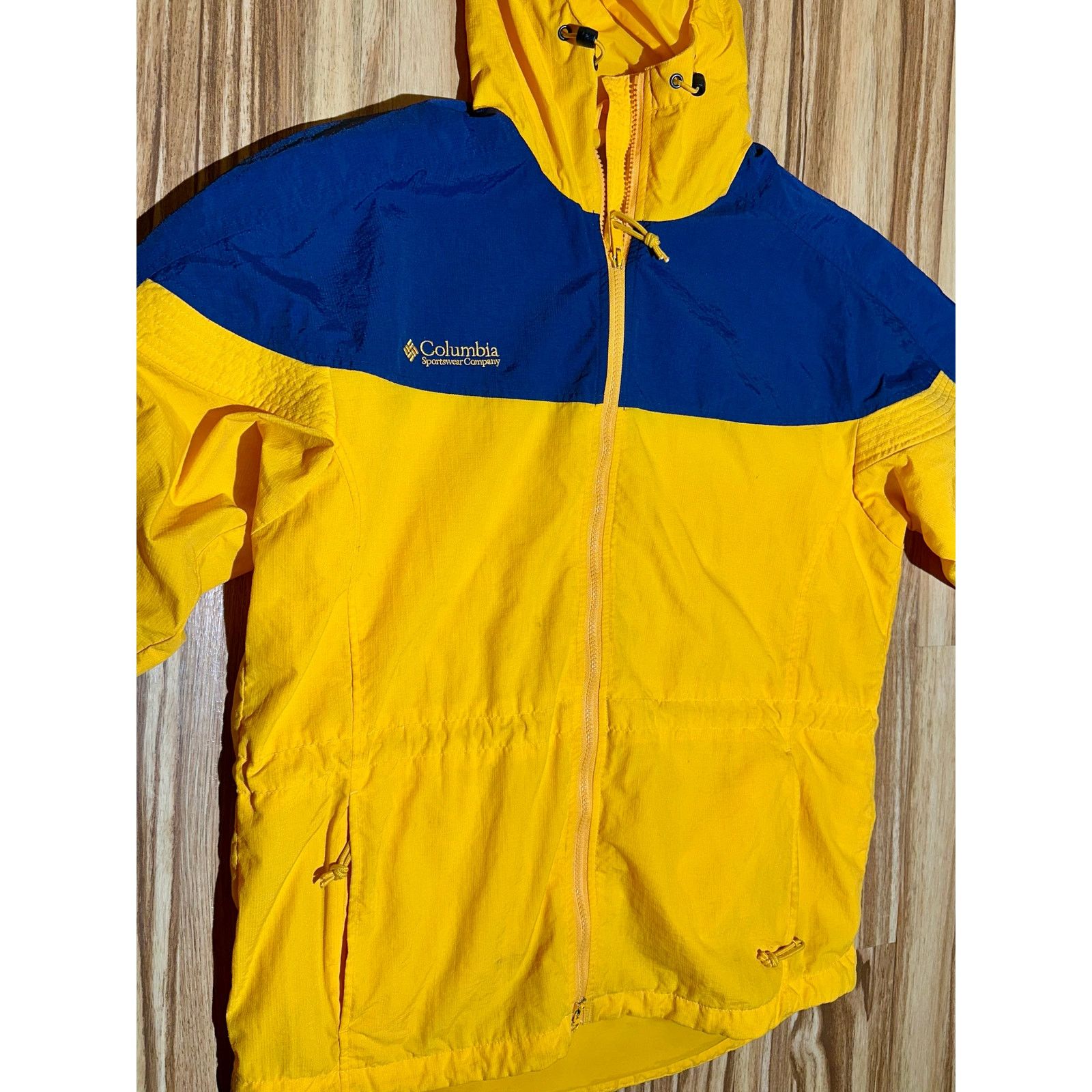 Columbia Columbia Sportswear Yellow/Navy Windbreaker Jacket Size S / US 4 / IT 40 - 3 Thumbnail