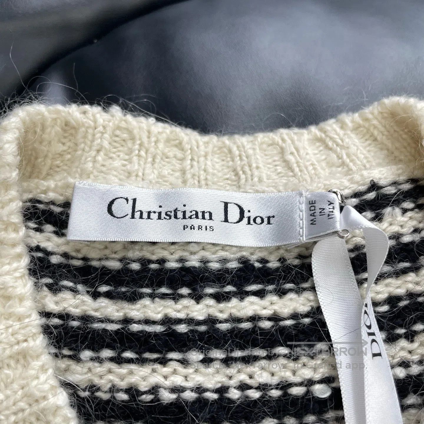 Dior Dior Striped Jacquard Patch Pocket Single Breasted Cardiga Size XS / US 0-2 / IT 36-38 - 4 Thumbnail