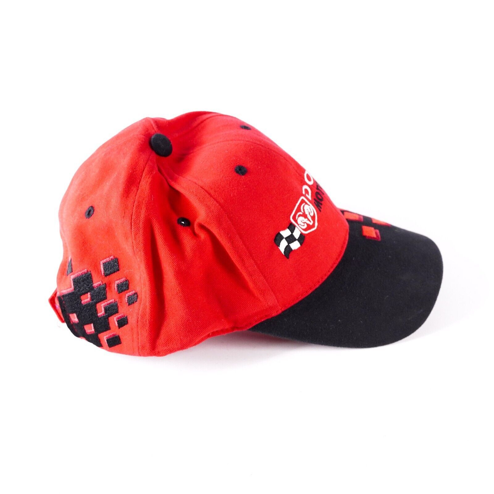 Other Dodge Motorsports Checkered Flag Baseball Hat Visor Cap Red Size ONE SIZE - 5 Thumbnail
