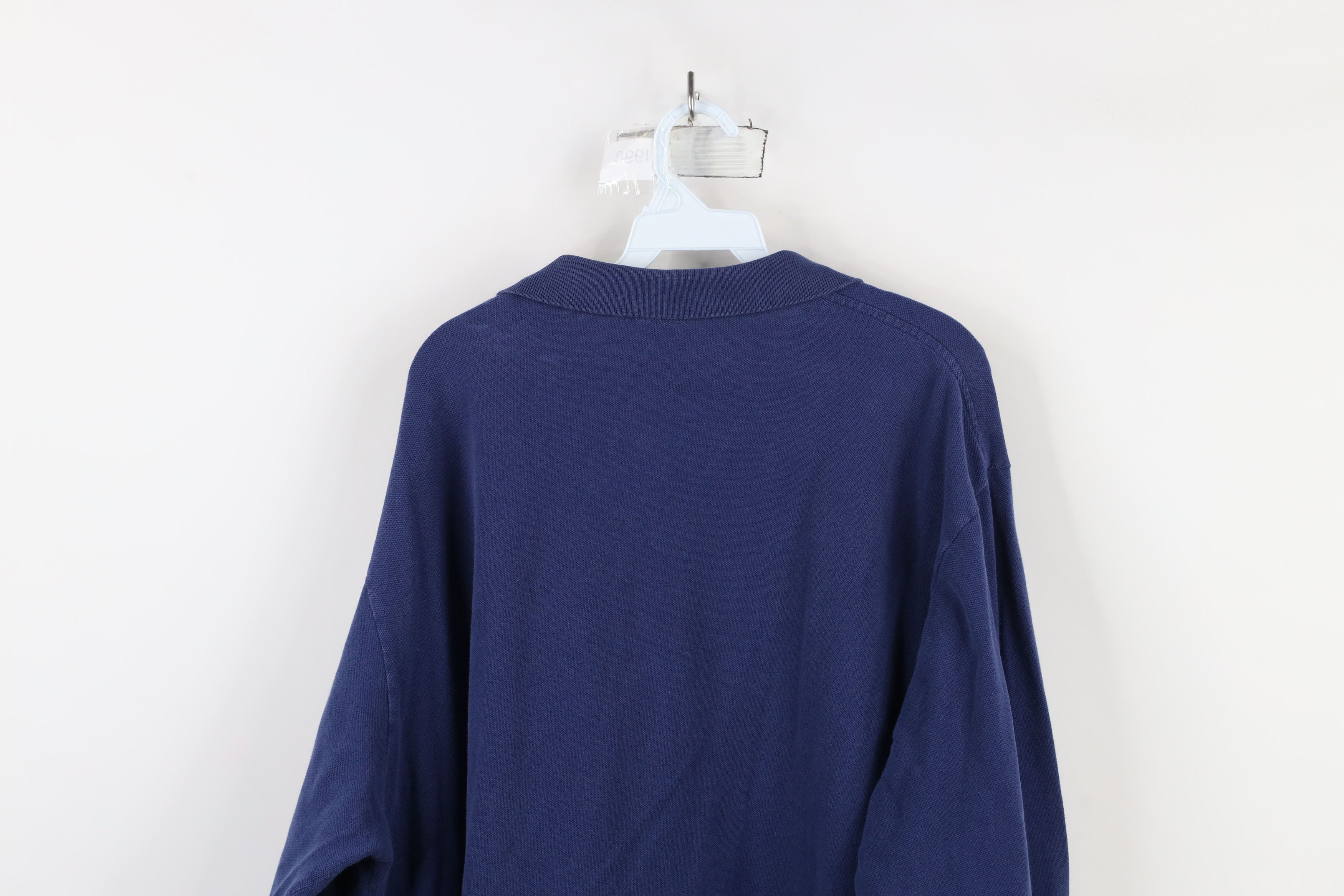 Ralph Lauren × Vintage Vintage 90s Ralph Lauren Cotton Knit Long Sleve Rugby Polo Size US XXL / EU 58 / 5 - 15 Thumbnail