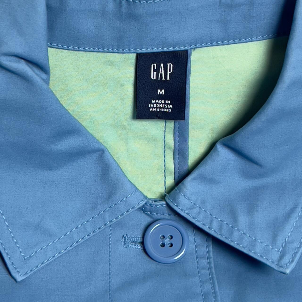Gap NWOT Vintage 2006 GAP Blue Green Trench Coat w/ Belt M Size M / US 6-8 / IT 42-44 - 4 Thumbnail