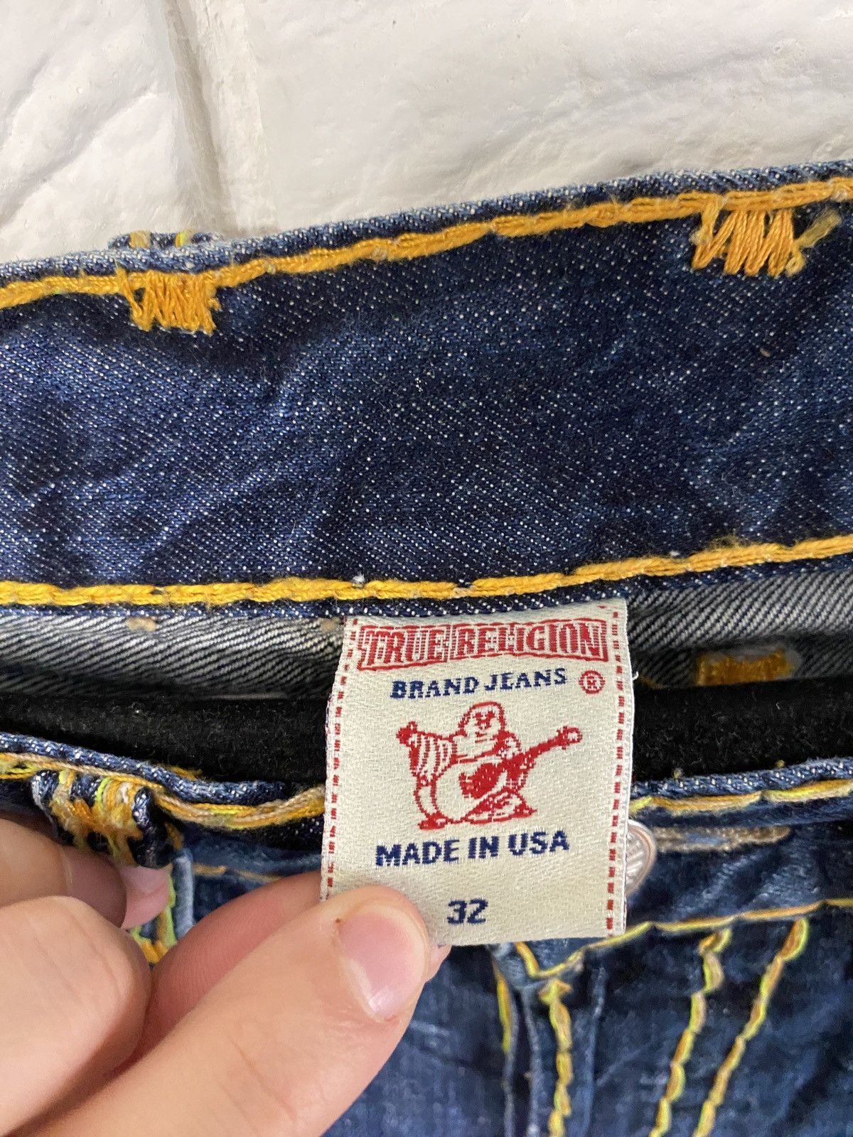 True Religion Vintage True Religion Jeans Yellow Stitch Made in Usa Size US 32 / EU 48 - 5 Thumbnail