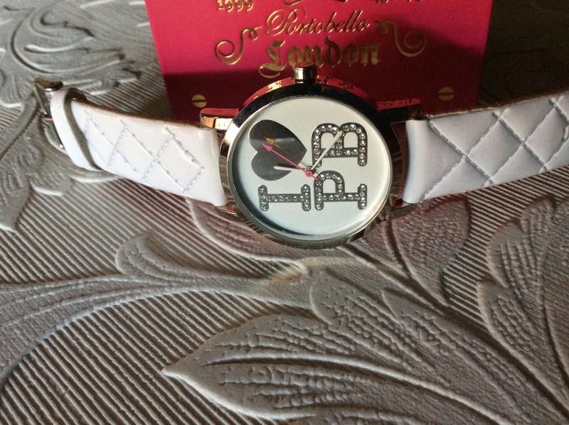 Designer Paul's Boutique white leather strap watch Size ONE SIZE - 2 Thumbnail