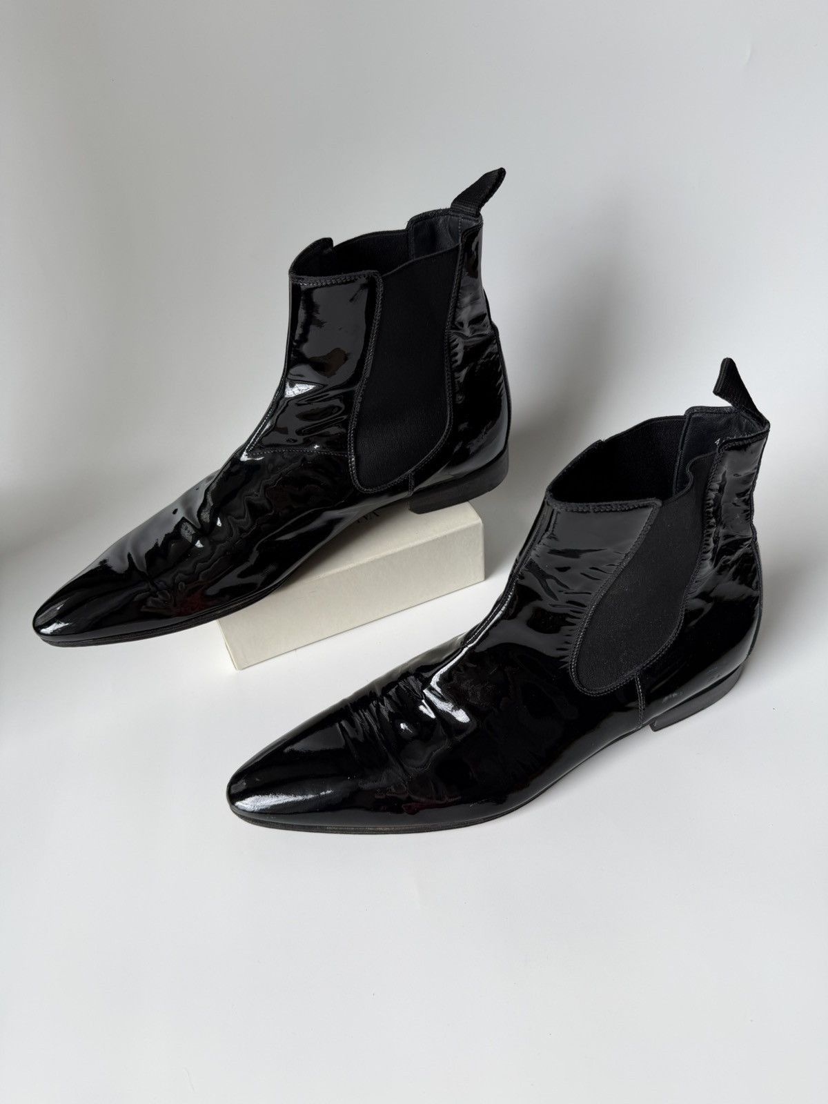 Dolce & Gabbana Dolce & Gabbana men leather chelsea classic ankle boots IT45 Size US 11.5 / EU 44-45 - 1 Thumbnail