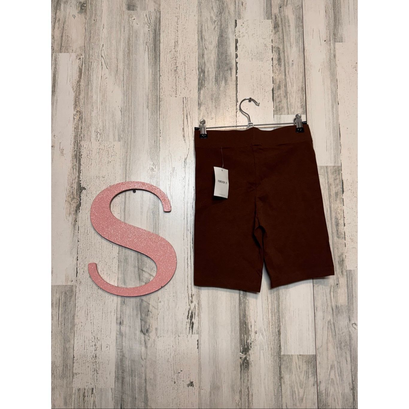 Forever 21 Forever 21 Brown Biker Shorts Size Small – Soft Stretch Cotton Blend, High Waist, Casual Lounge Shorts Size 27" / US 4 / IT 40 - 4 Thumbnail