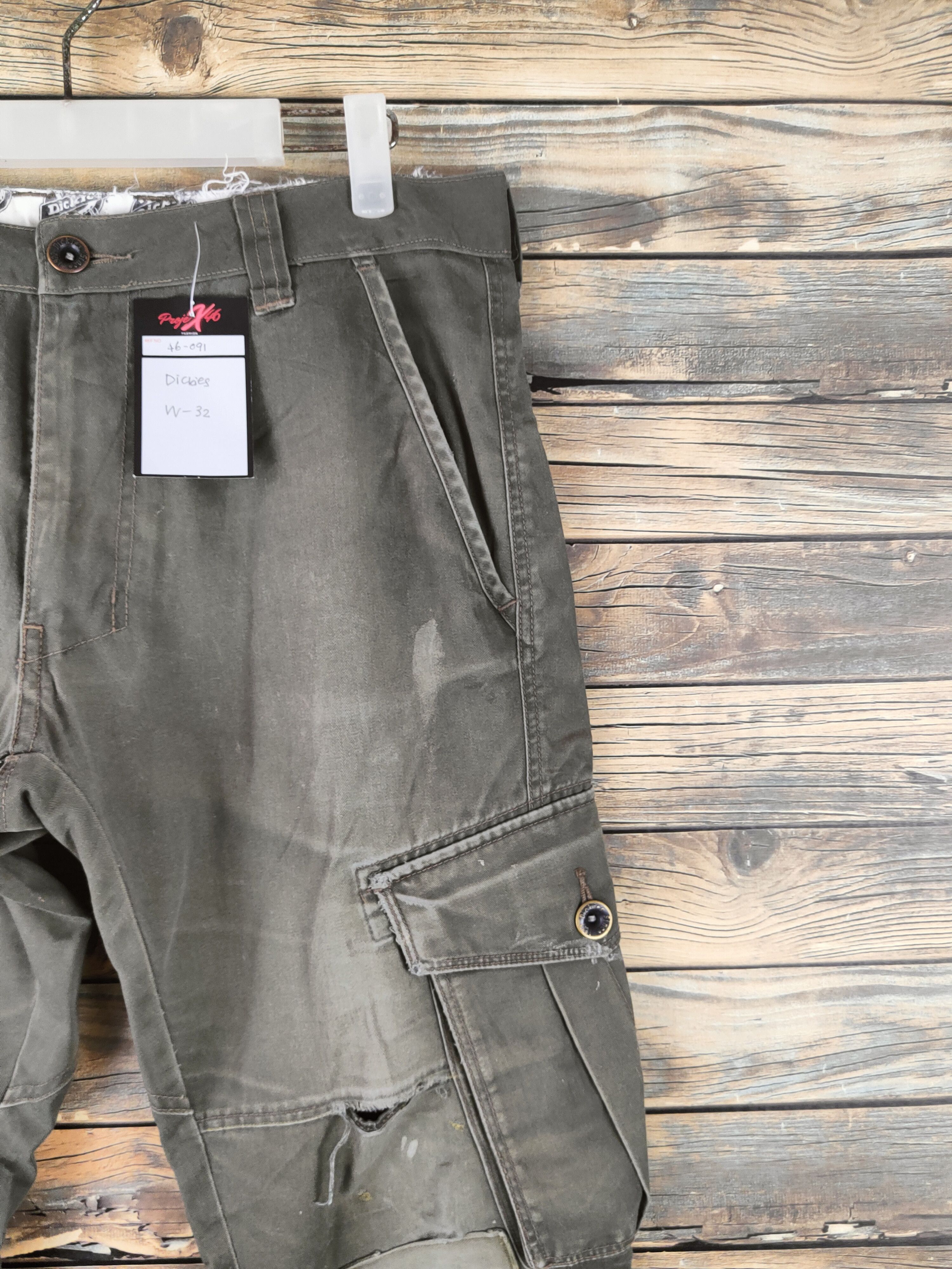 Dickies DL Dickies Olive Multipocket Cargo Pants #46-091 Size US 32 / EU 48 - 6 Thumbnail