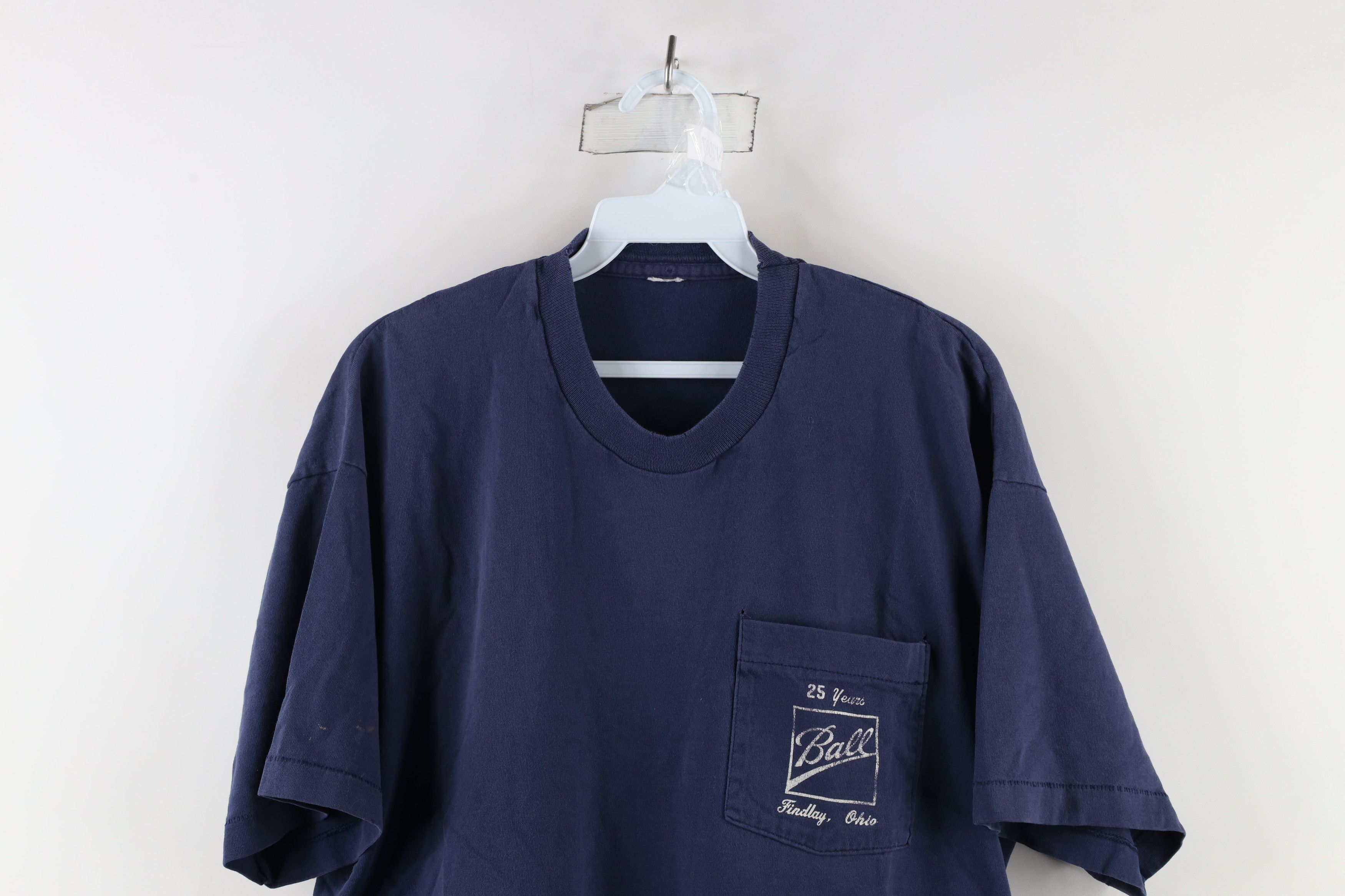 Vintage Vintage 90s Streetwear Years Ball Canning Jars T-Shirt Blue Size US XL / EU 56 / 4 - 2 Thumbnail