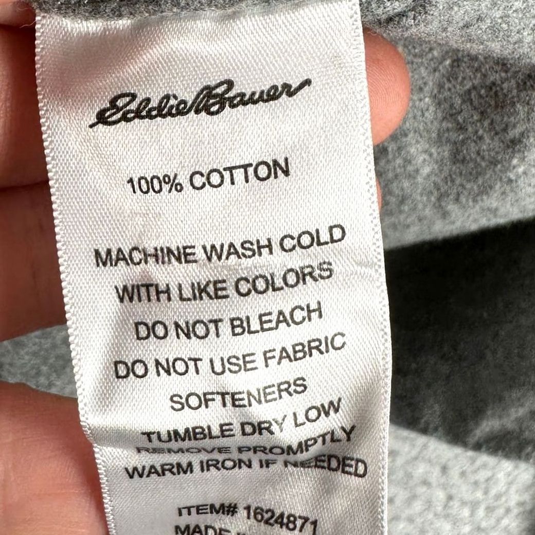 Eddie Bauer VINTAGE Eddie Bauer Thick Flannel Shirt Mens XL Grey Cotton Button-Up Pockets Flap Size US XL / EU 56 / 4 - 6 Thumbnail
