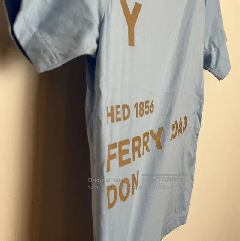 Burberry Burberry Men's Blue Cotton T-Shirt. Size US XXS / EU 40 - 6 Thumbnail