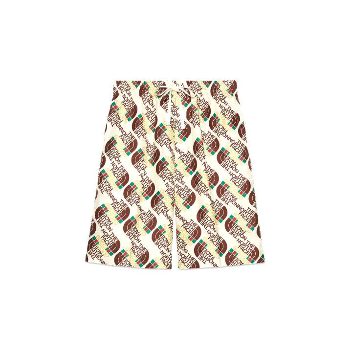 Gucci The North Face x Gucci Logo Print Shorts Size US 44 / EU 60 - 1 Thumbnail