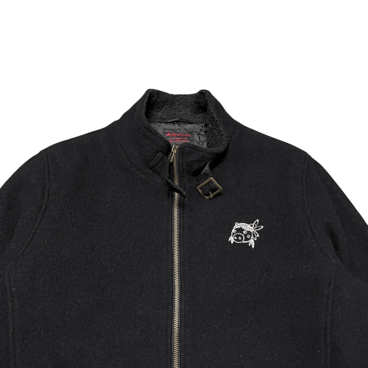 Japanese Brand Vintage Drug Store's Wool Zipper Jacket Size US M / EU 48-50 / 2 - 2 Thumbnail