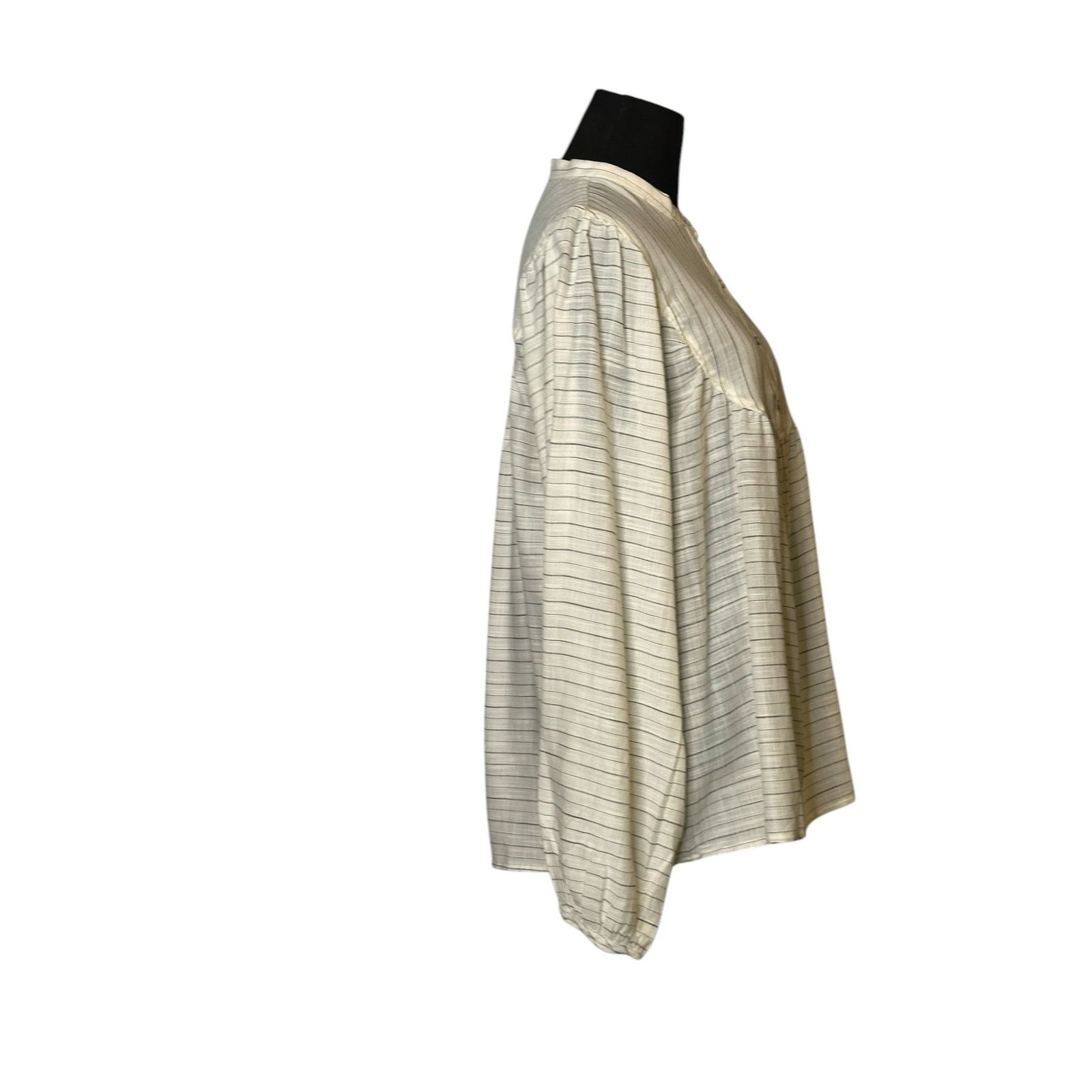 H&M H&M white black stripes long sleeves tunic blouse size 8 Size M / US 6-8 / IT 42-44 - 5 Thumbnail