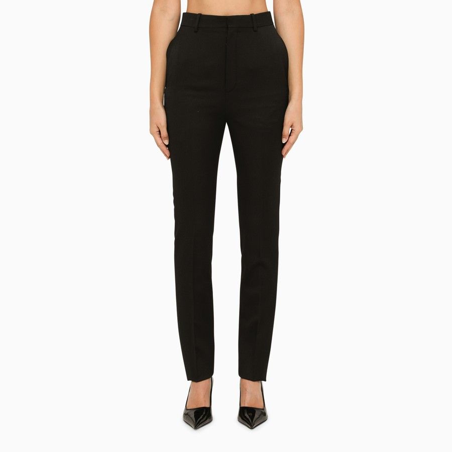 Saint Laurent Paris o1d2blof0924 Trousers in Black Size 28" / US 6 / IT 42 - 1 Thumbnail