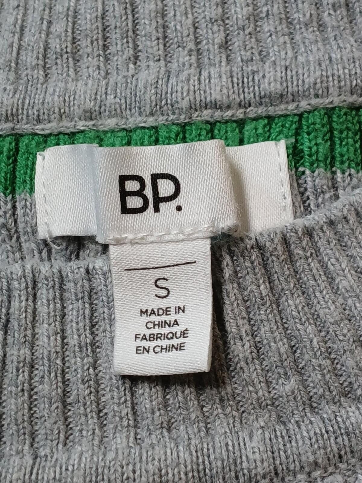 BP. BP. Sweater Small Top L/S Ribbed Lettuce Edge Stripe Knit Size S / US 4 / IT 40 - 2 Thumbnail