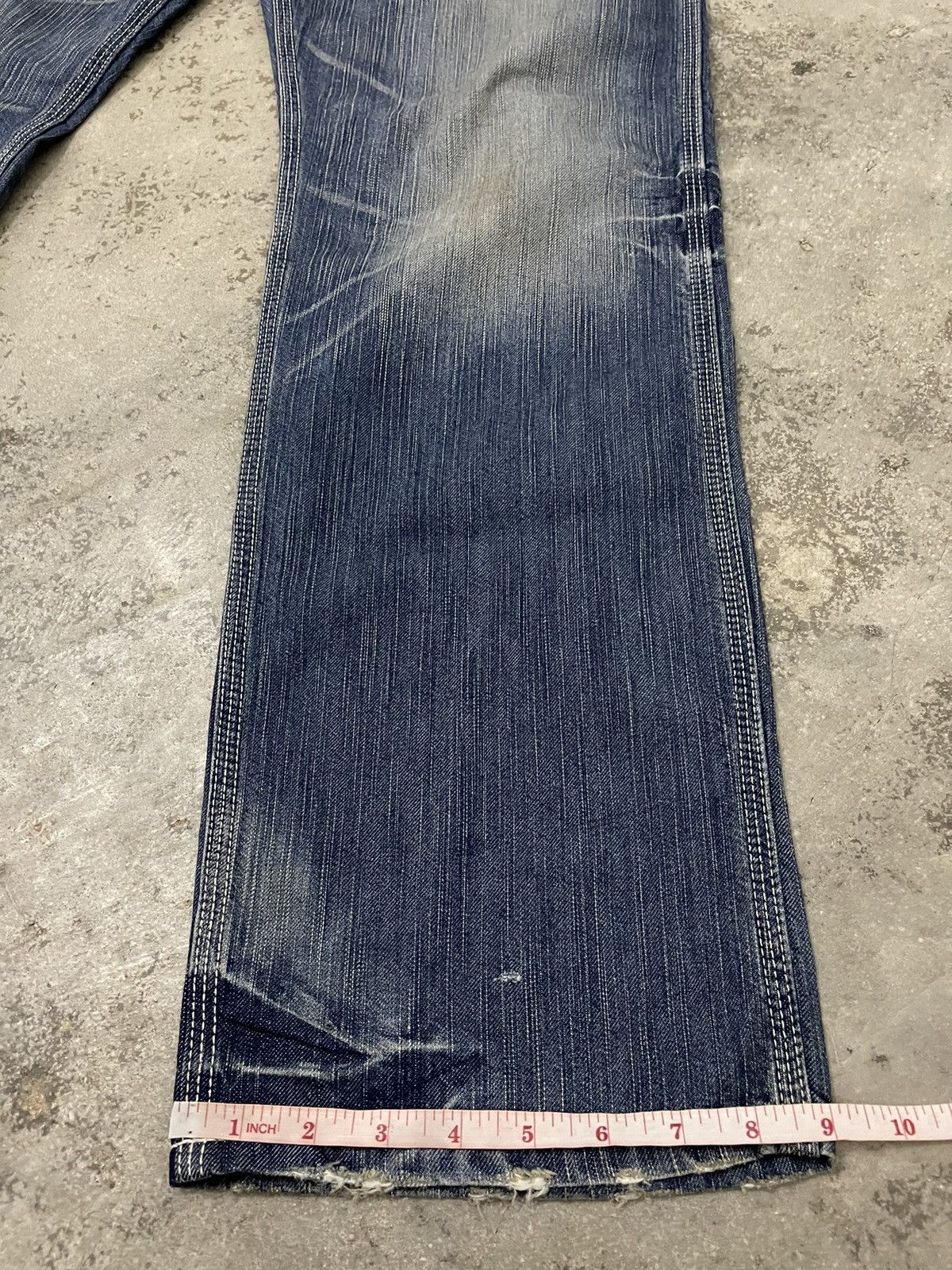 Edwin Edwin 503 Blue Trip Buckle Back Denim Size US 34 / EU 50 - 18 Thumbnail