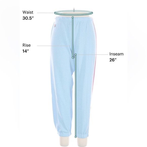 Aviator Nation Aviator Nation Light Blue 5 striped Track Pants Size 30" / US 8 / IT 44 - 7 Thumbnail