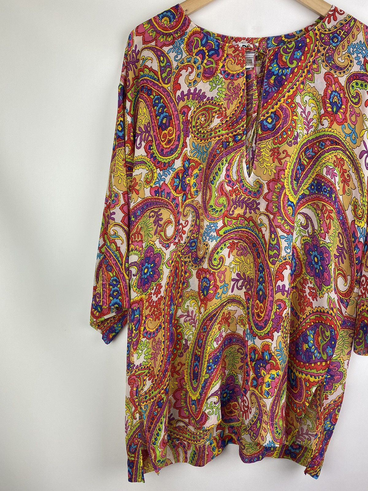 Dolce & Gabbana Dolce & Gabbana ladies Paisley patterned mesh tunic blouse Size M / US 6-8 / IT 42-44 - 2 Thumbnail