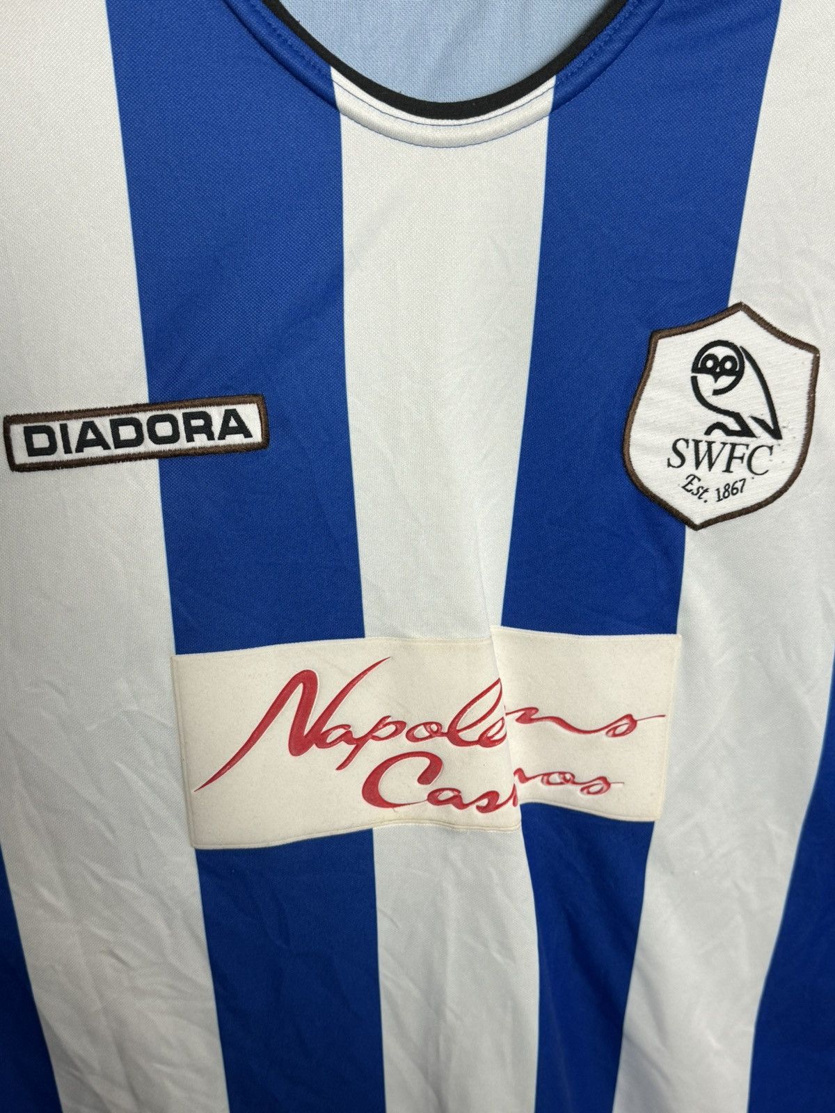 Diadora Sheffield Wednesday 03/05 Home Football Jersey Size US S / EU 44-46 / 1 - 3 Thumbnail