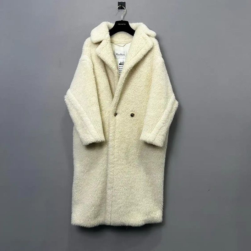 Max Mara MaxMara Women's Long White Coat for Spring 0089 Size M / US 6-8 / IT 42-44 - 1 Thumbnail