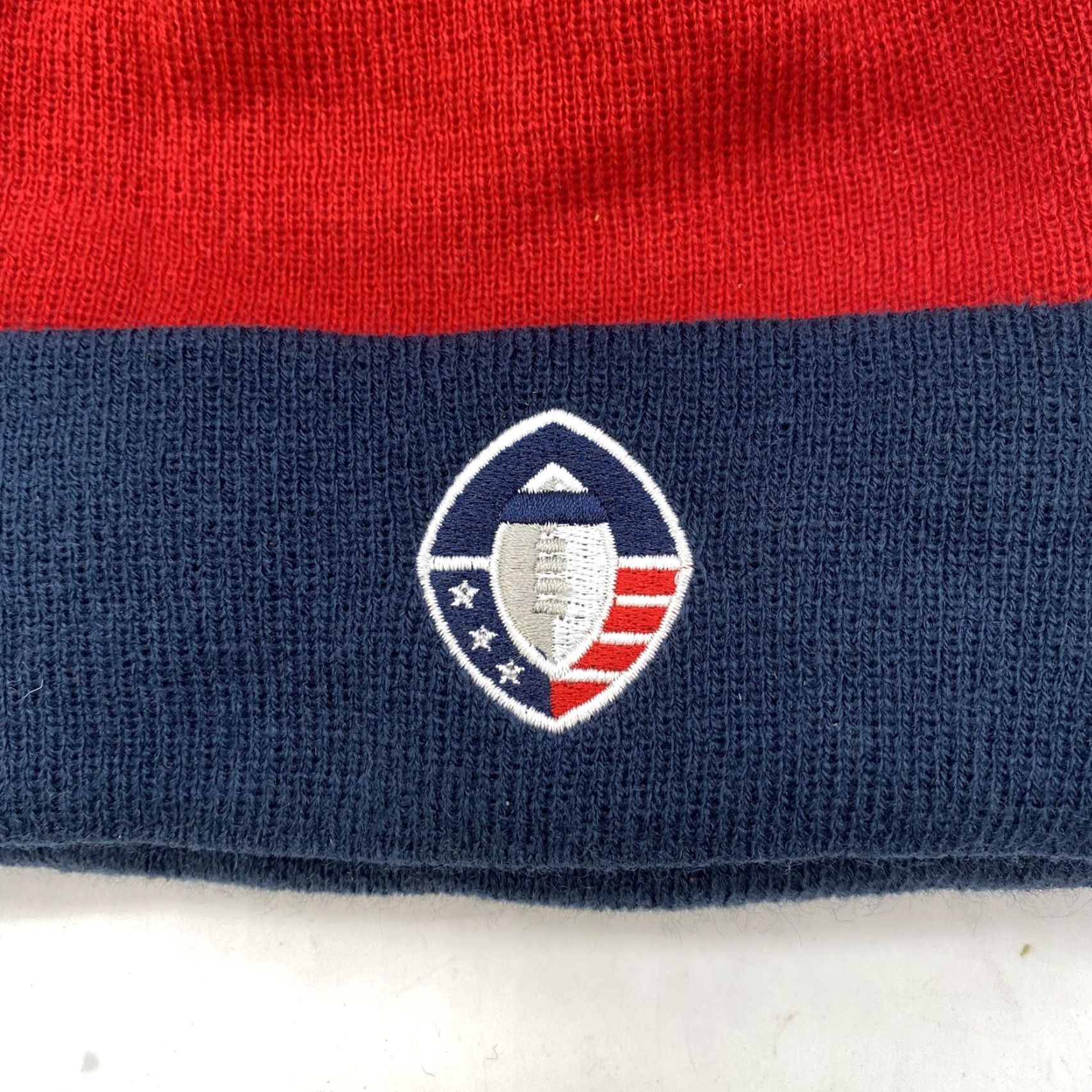 New Era New Era 9Forty Memphis Express Beanie Hat Unisex Adults One Size Blue Knit Cuffed Pom Pom Football Season, Sports, Casual Size ONE SIZE - 3 Thumbnail