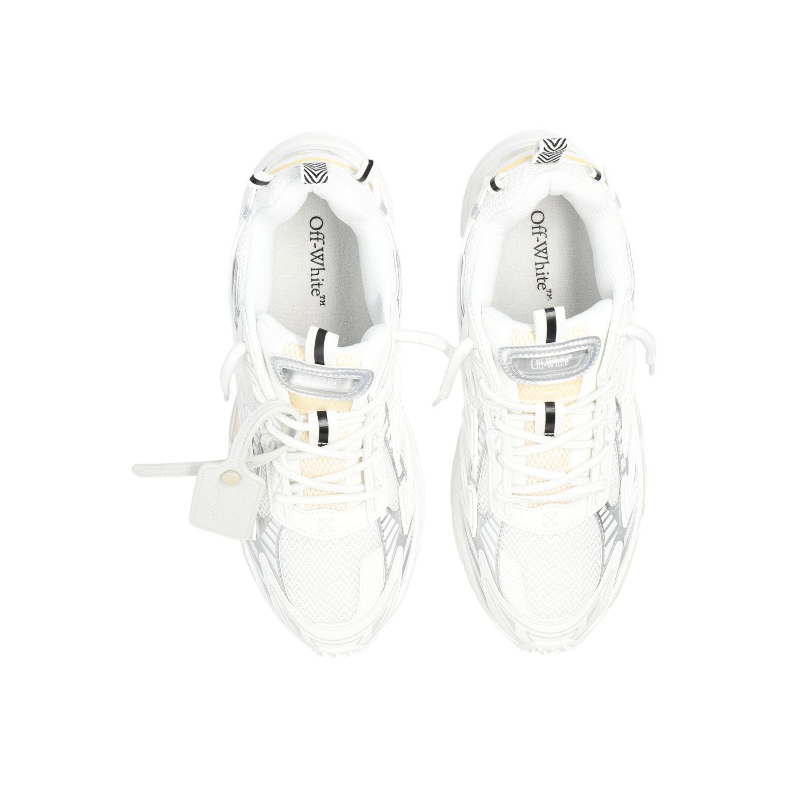 Off-White OFF-WHITE Ow Be Right White Leather Sneakers New & Authentic Size US 11 / IT 41 - 4 Thumbnail