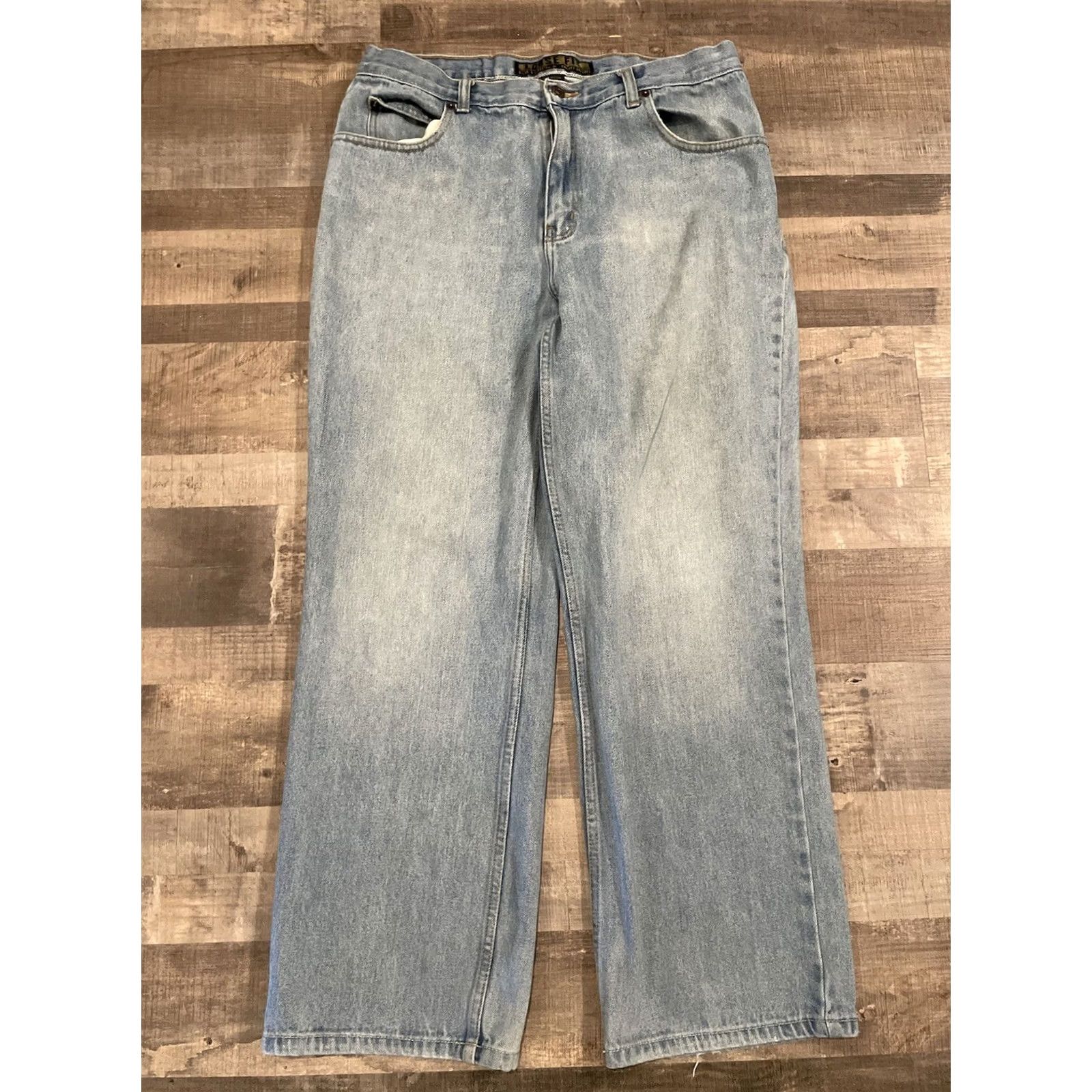 Vintage VINTAGE Steve & Barry's Jeans 34x30 Denim Straight Blue 90s Grunge Mens Regular Relaxed Slim Fit Jeans Size US 34 / EU 50 - 4 Thumbnail