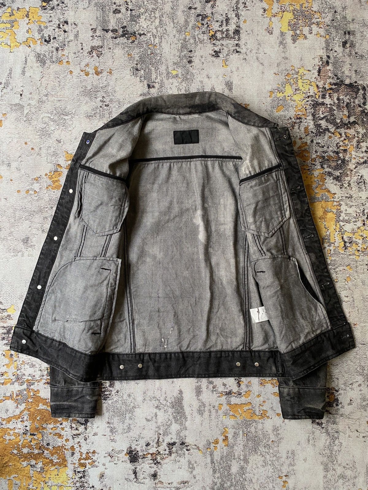 Roen Roen X Semantic Design Bleached Distressed Denim Jacket Size US M / EU 48-50 / 2 - 12 Thumbnail
