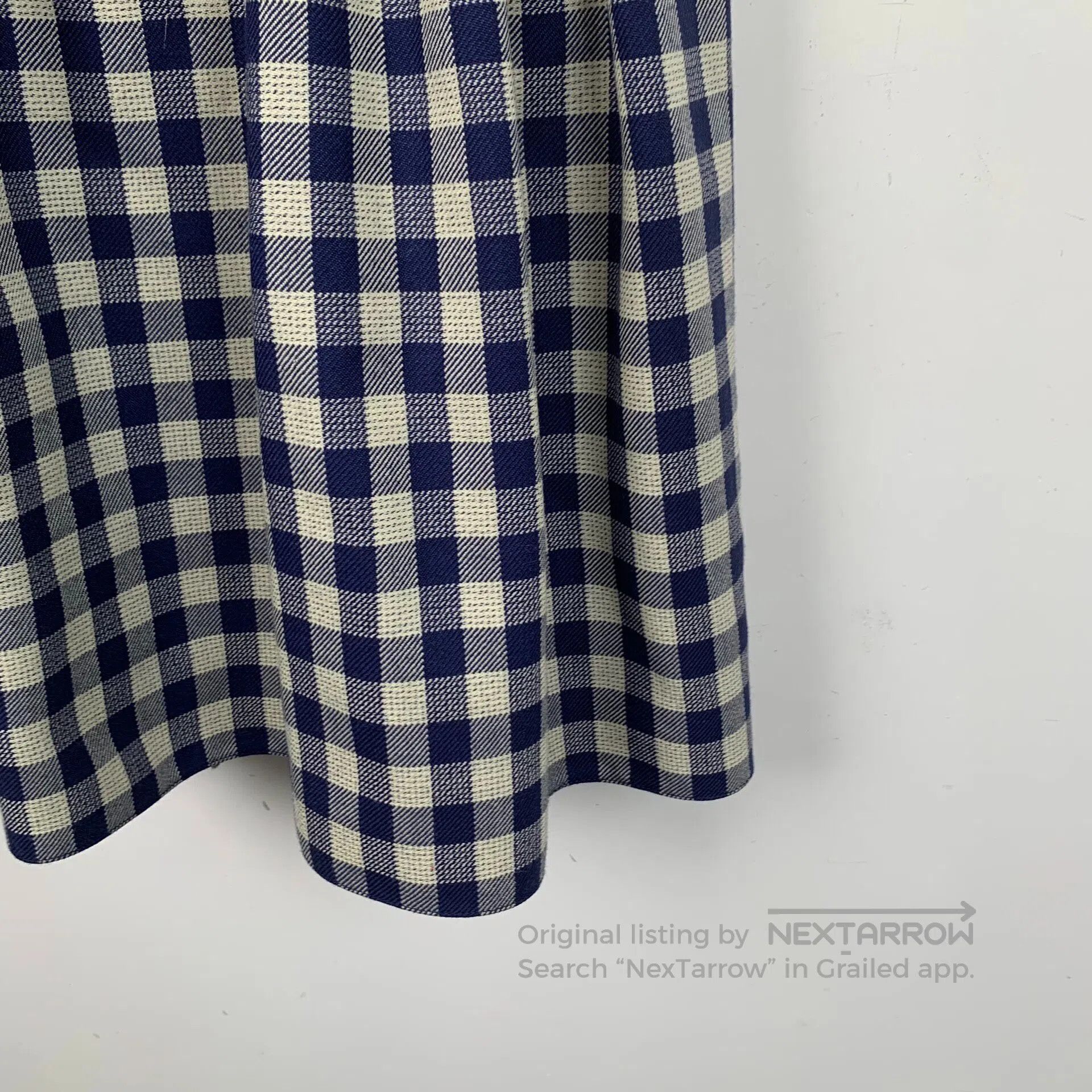 Dior Dior Multicolor checkered wool lapel short sleeve dress| Size XXS / US 00 / IT 34 - 5 Thumbnail
