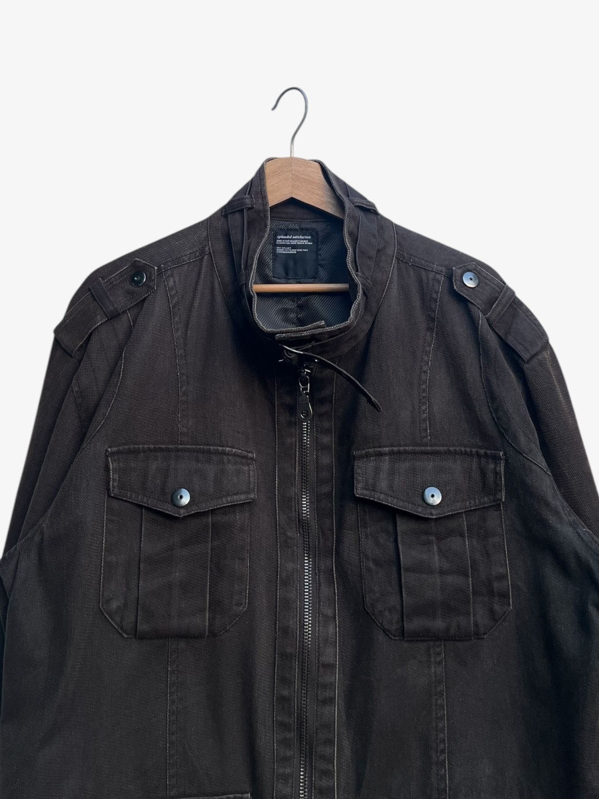 Splendid Splendid Satisfaction Stand Up Collar Bondage Flocked Jacket Size US XXL / EU 58 / 5 - 5 Thumbnail
