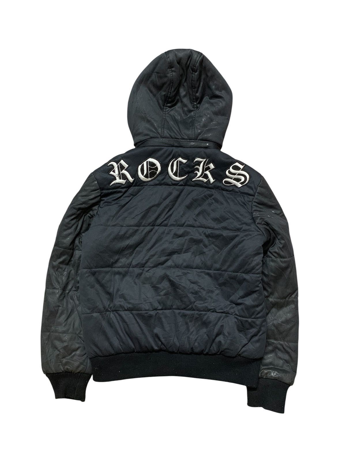 In The Attic In the Attic Apocalypse Goth Distress Puffer Jacket Size US M / EU 48-50 / 2 - 1 Thumbnail