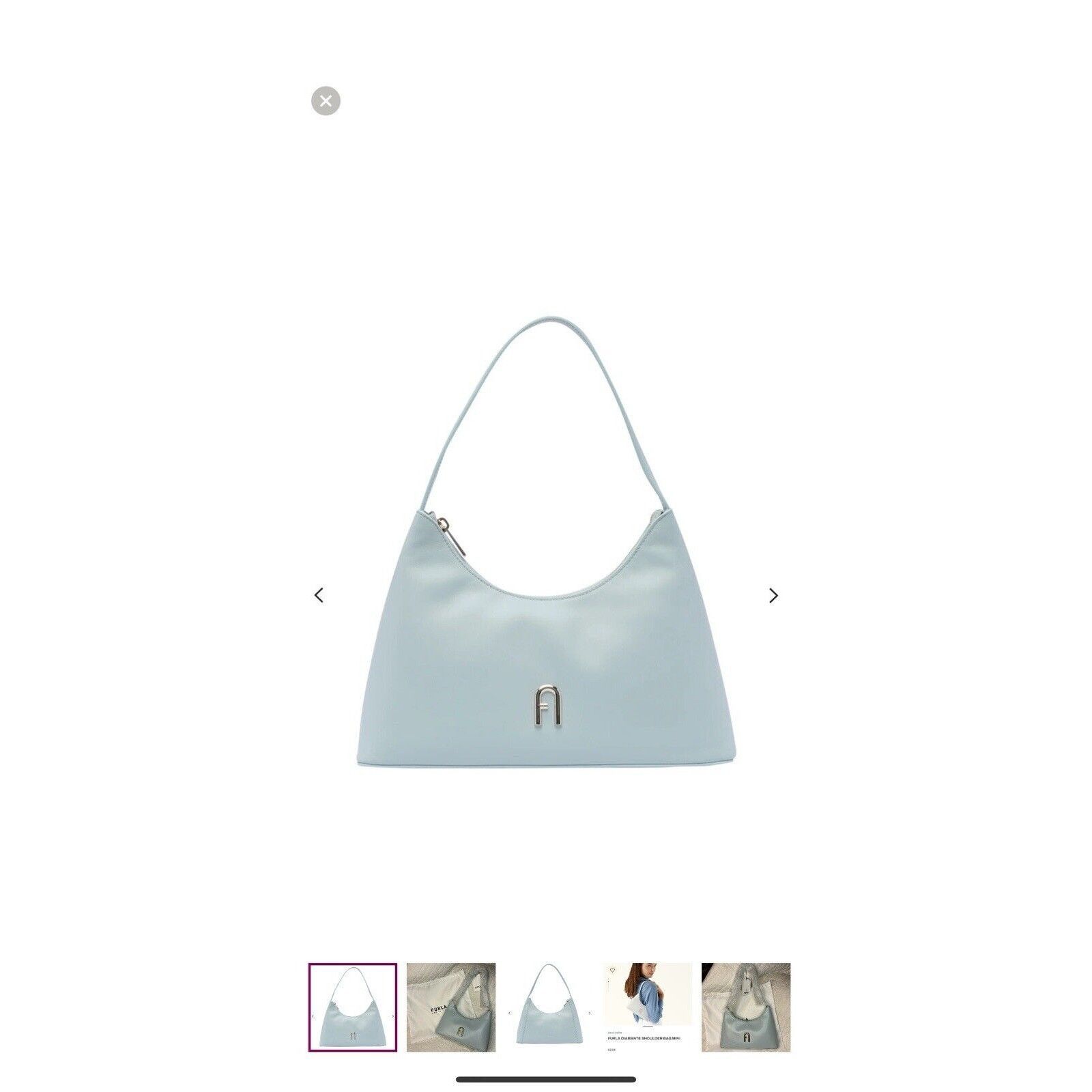 Furla Furla Handbag Diamonte Celestial Blue Purse Satchel Size ONE SIZE - 6 Thumbnail