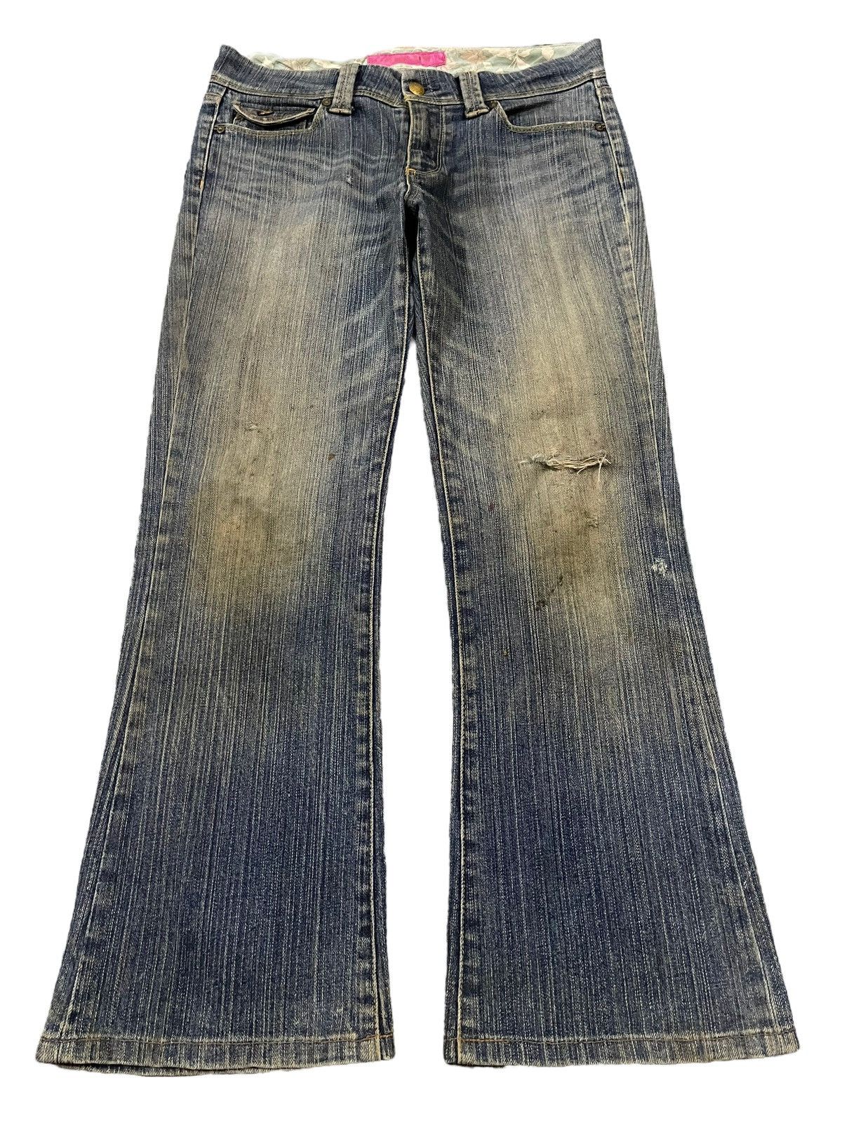 Uniqlo Vintage Japanese Uniqlo Mud Wash Style Wide Leg Jeans Size US 31 - 1 Thumbnail