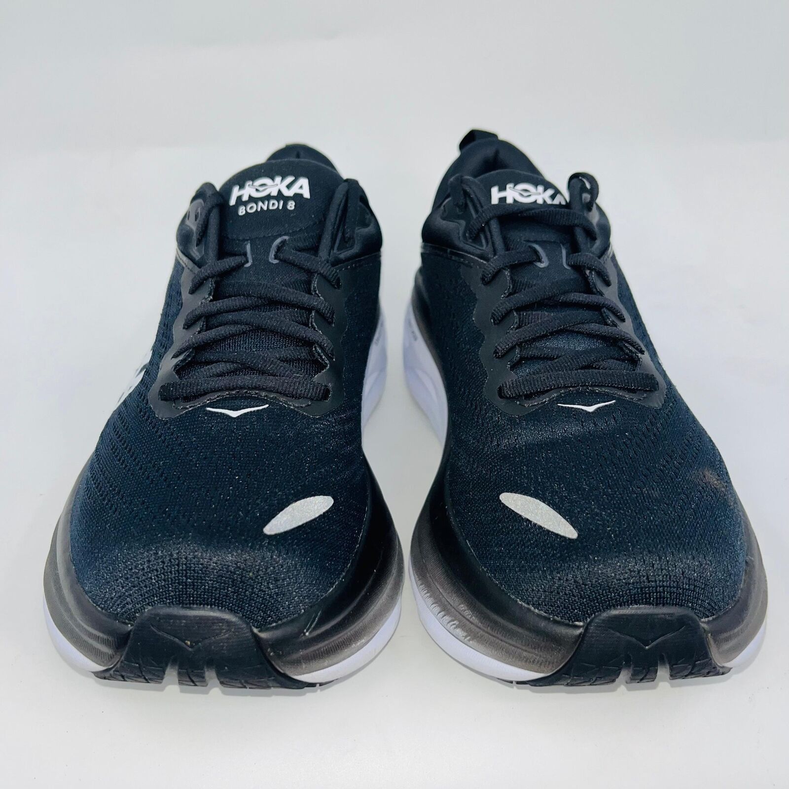 Hoka HOKA MENS BONDI 8 WHITE/BLACK RUNNING SHOES SIZE 11.5D Size US 11.5 / EU 44-45 - 2 Thumbnail