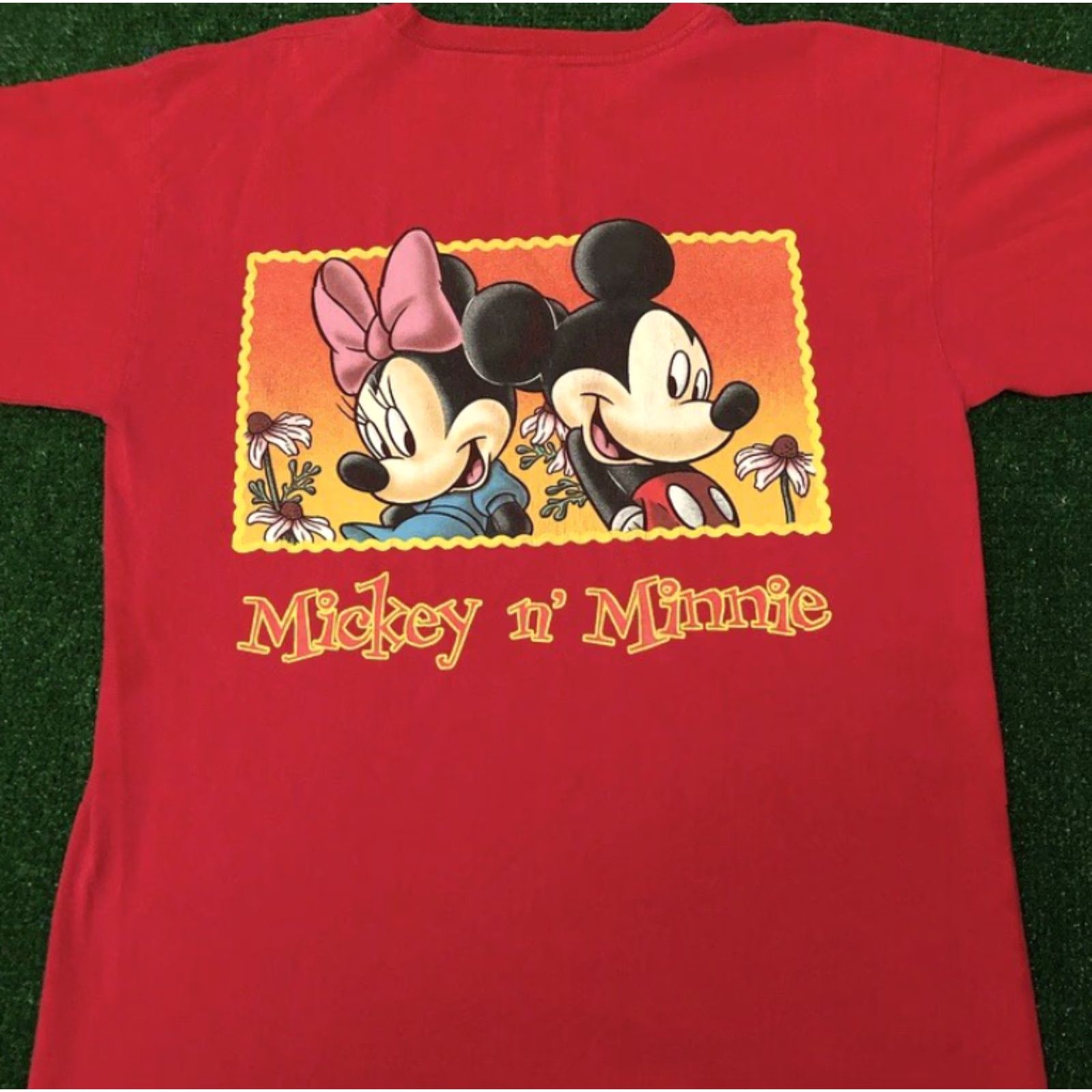 Disney VINTAGE 90s Disney Mickey & Minnie Mouse Graphic Shirt Red XL Mens Size US XL / EU 56 / 4 - 3 Thumbnail