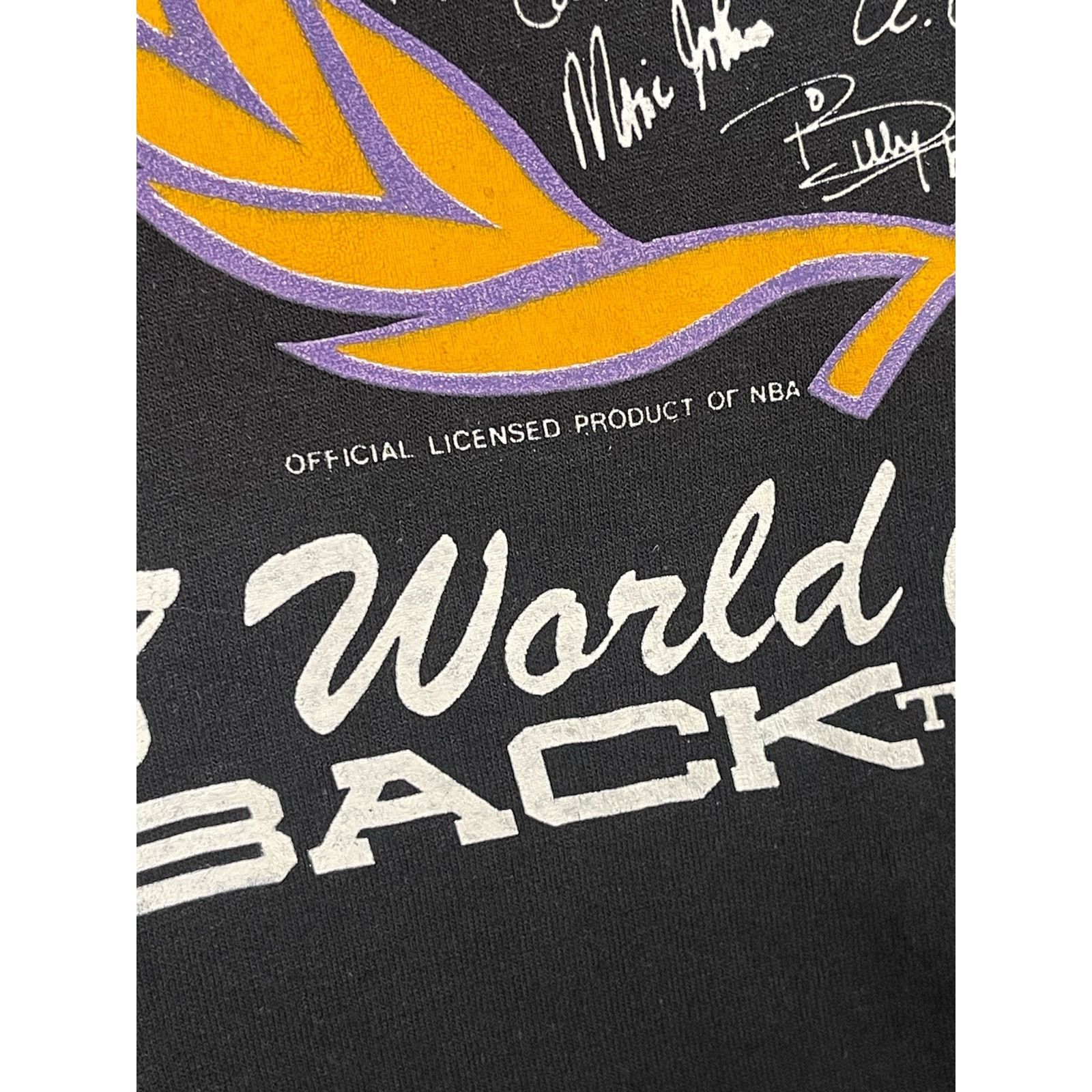 Jerzees × NBA × Vintage Vintage 1987 Los Angeles Lakers Championship T-Shirt Size US XL / EU 56 / 4 - 8 Thumbnail