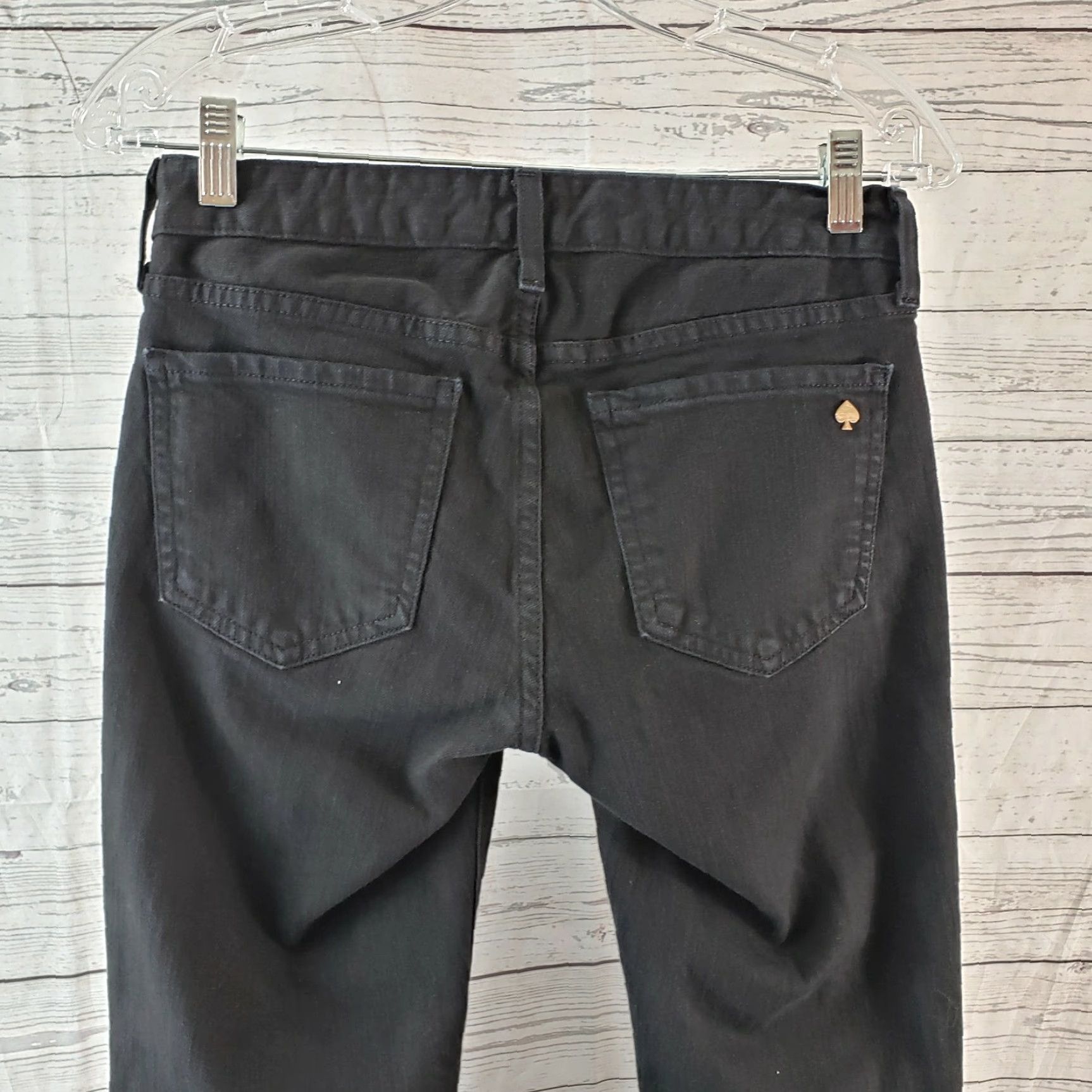 Vintage Kate Spade Broome Street Womens Skinny Jeans Sz 26 Black Low Rise Humidity Size 26" / US 2 / IT 38 - 4 Thumbnail