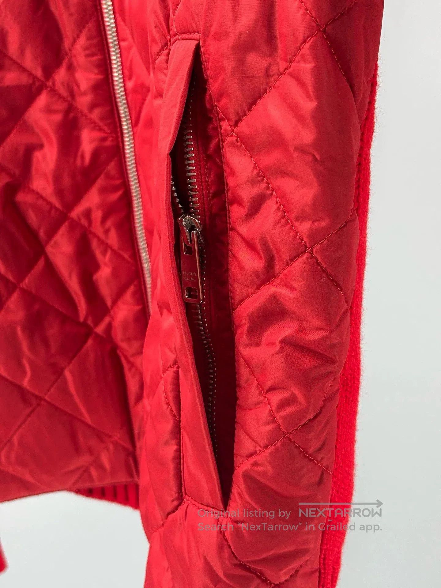 Prada red prada men's jacket with quilted front. Size US L / EU 52-54 / 3 - 3 Thumbnail
